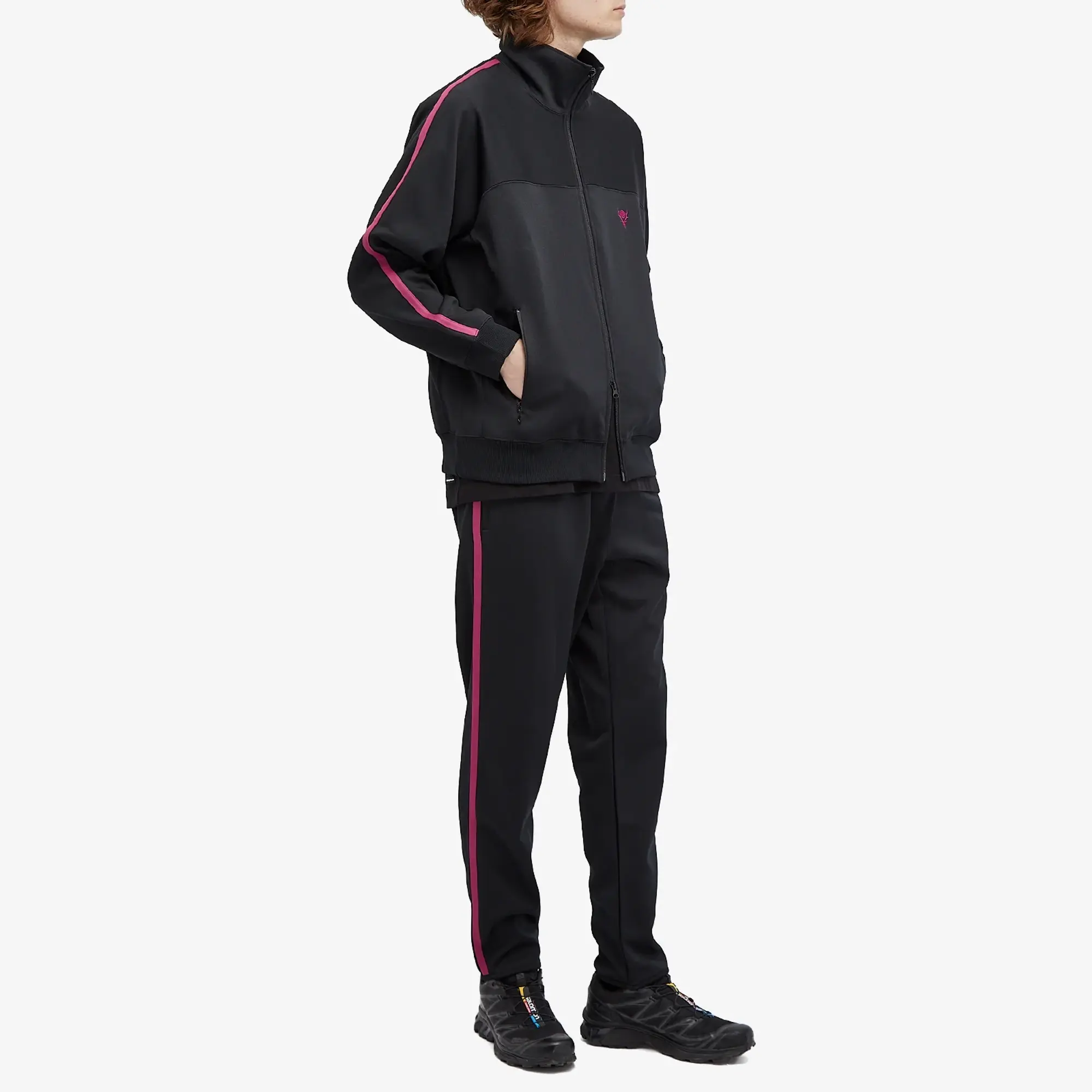 South2 West8  Men'sTrainer Track Jacket Black