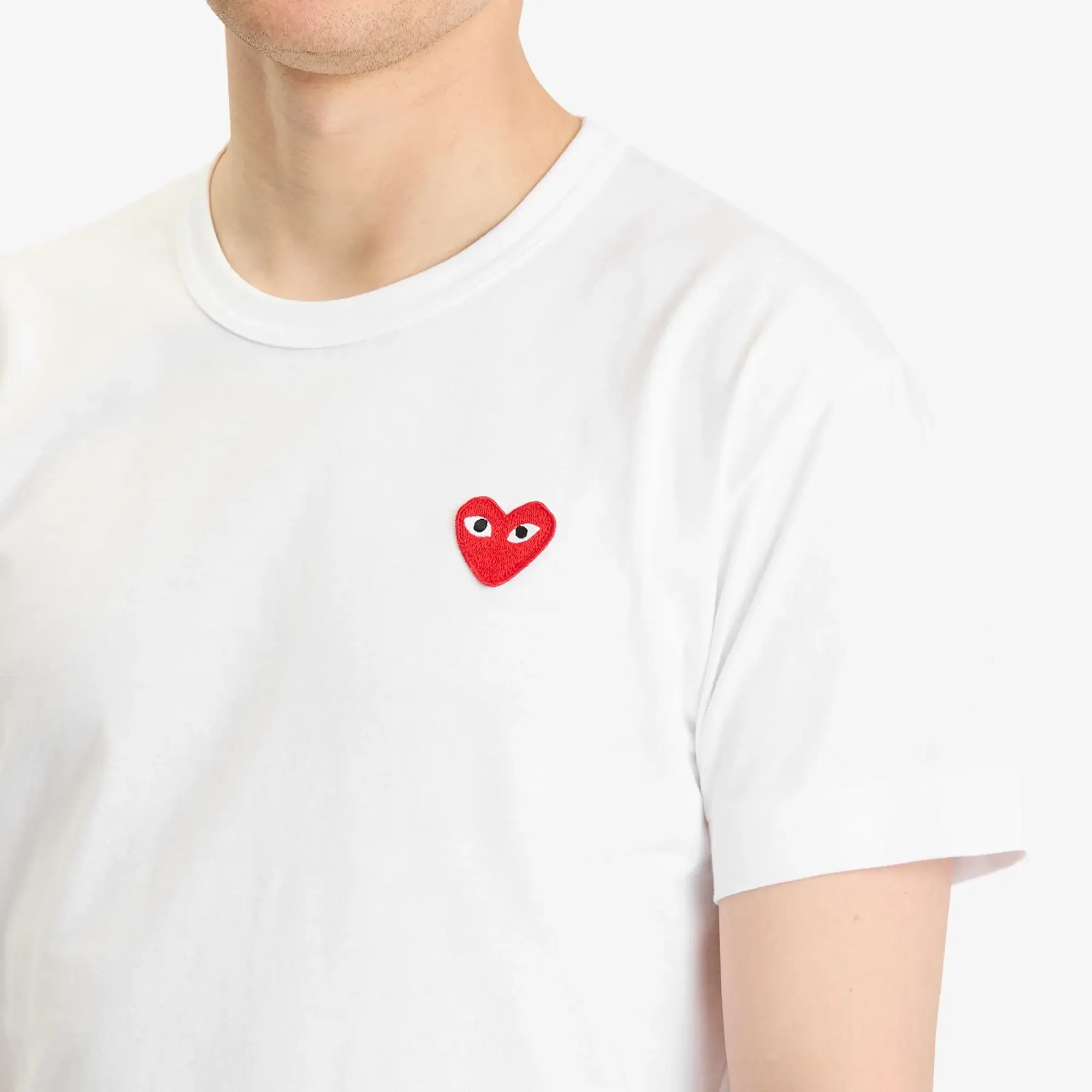 Comme des Garçons Play Comme des Garcons Play Basic Logo T-Shirt White/Red