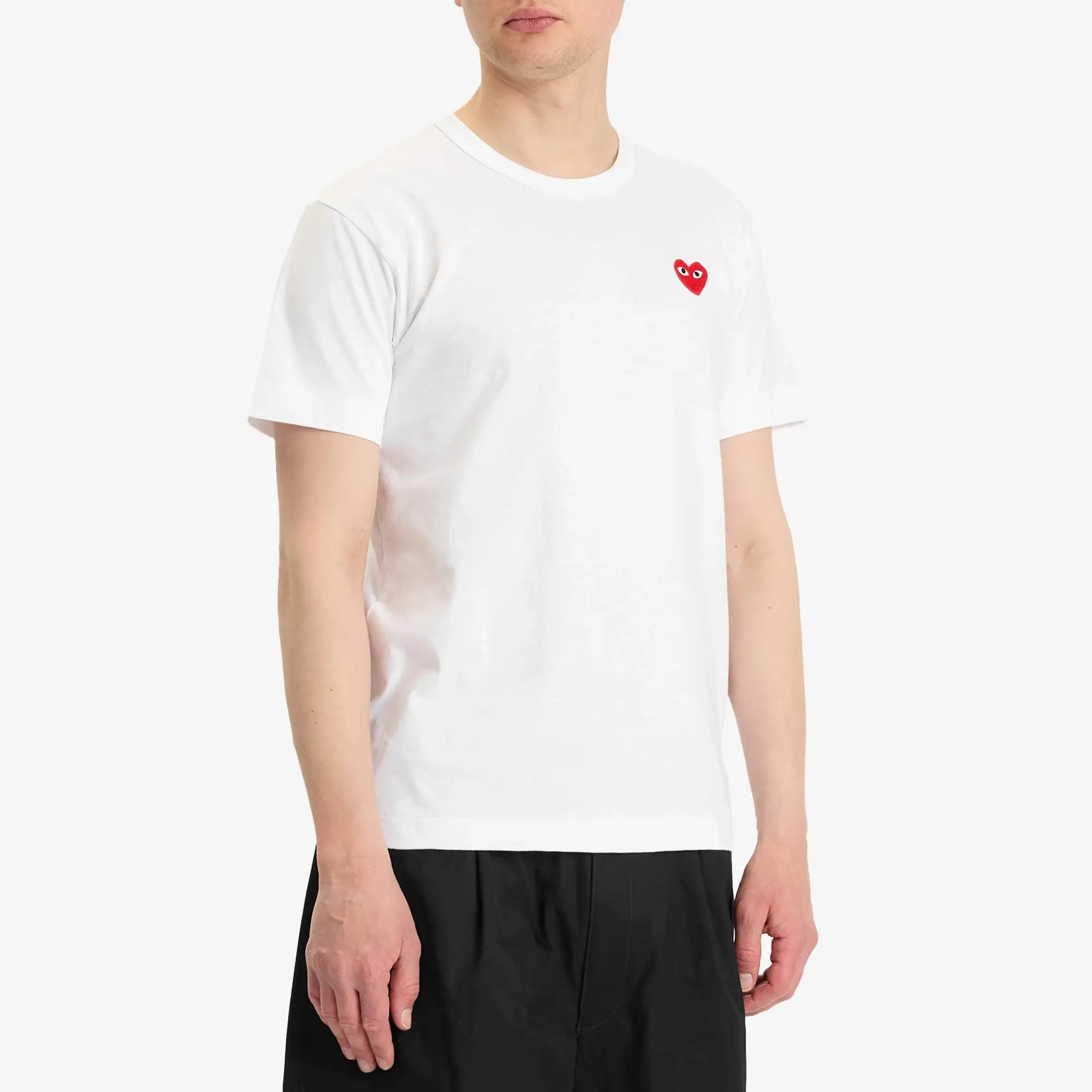 Comme des Garçons Play Comme des Garcons Play Basic Logo T-Shirt White/Red