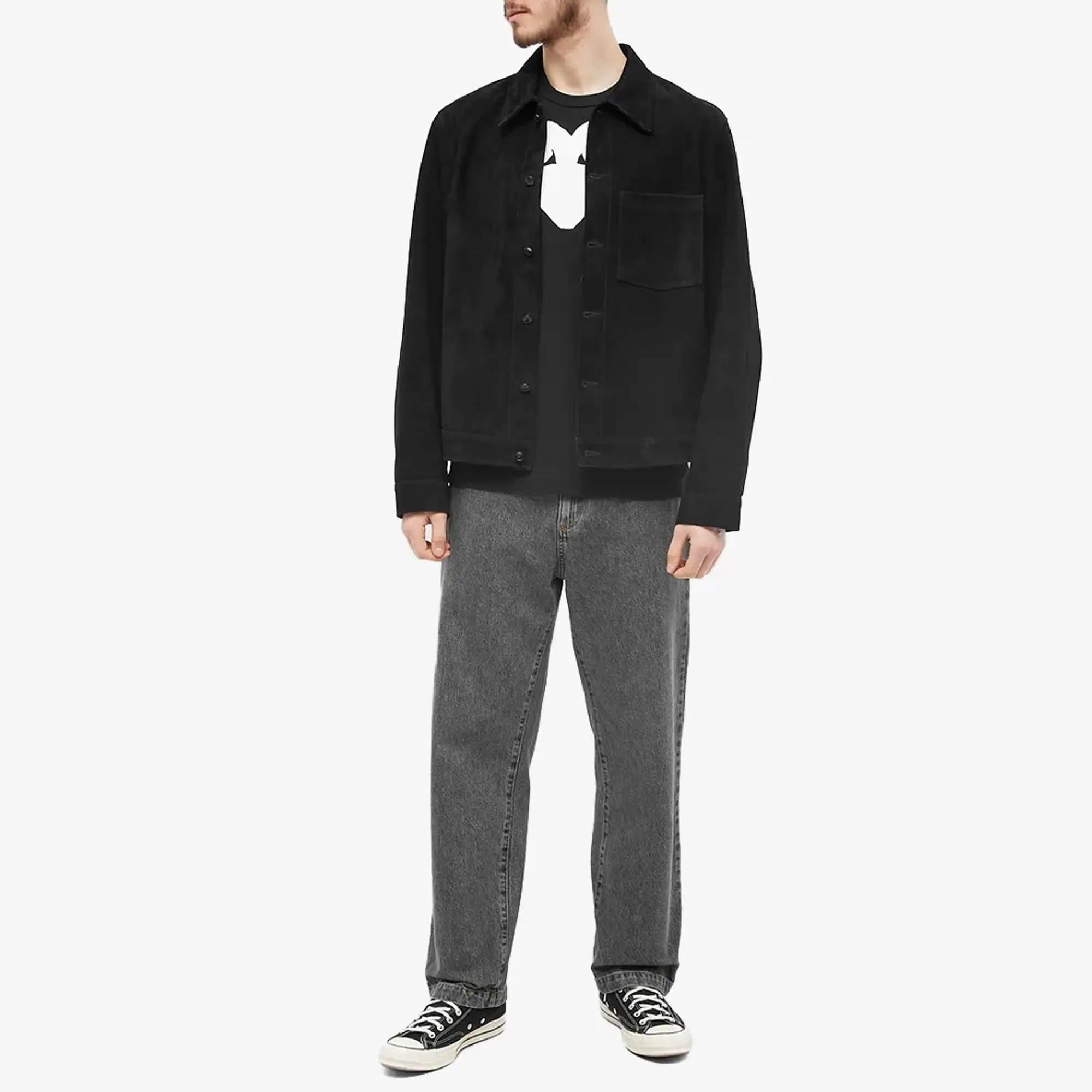 Comme des Garçons Play Comme des Garcons Play Double Heart Logo T-Shirt Black/White/Red