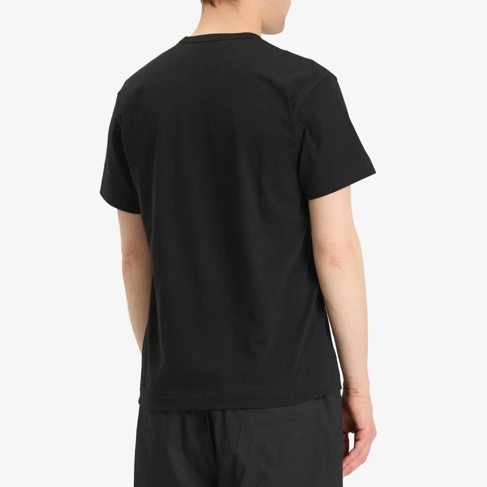 Comme des Garçons Play Comme des Garcons Play Double Heart Logo T-Shirt Black/White/Red