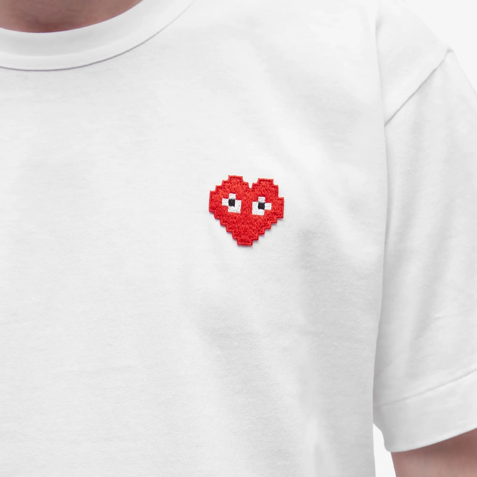 Comme des Garçons Play Men's Invader Heart T-Shirt White