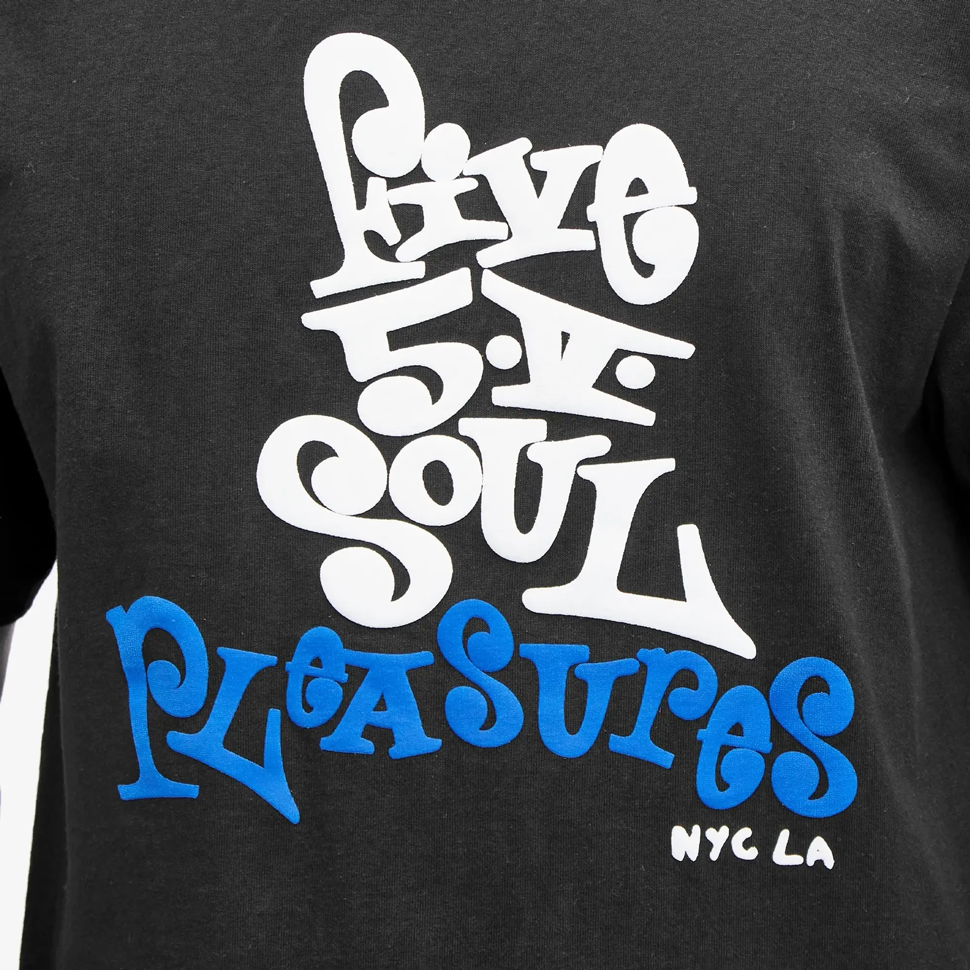 Pleasures Men's x 555 Five 5 V T-Shirt Black