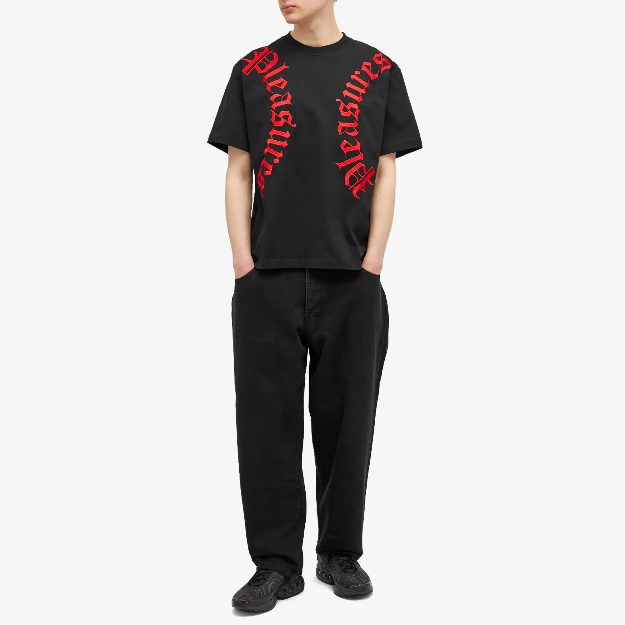 Pleasures Men's Harness Heavyweight T-Shirt Black