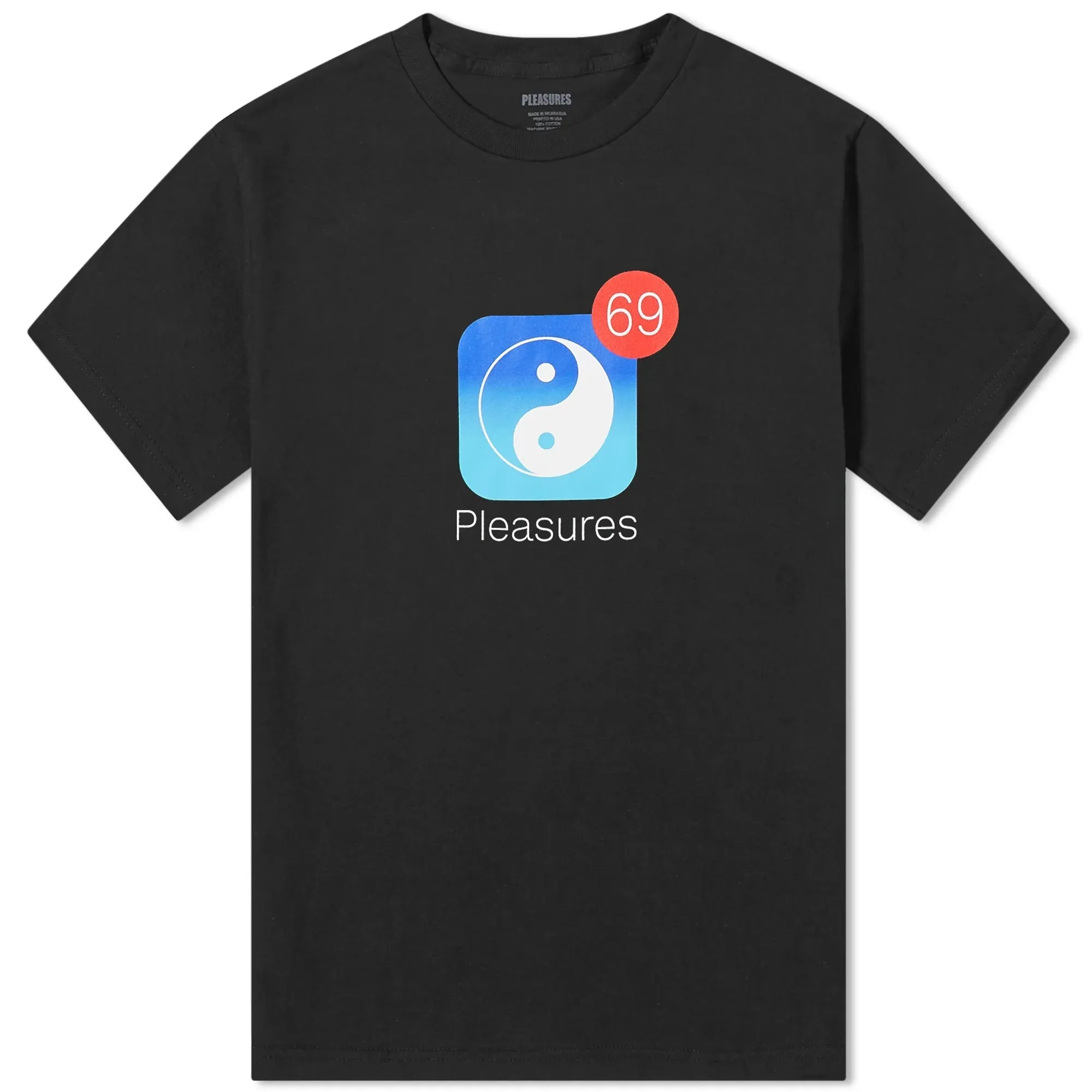 Pleasures Men's Notify T-Shirt Black