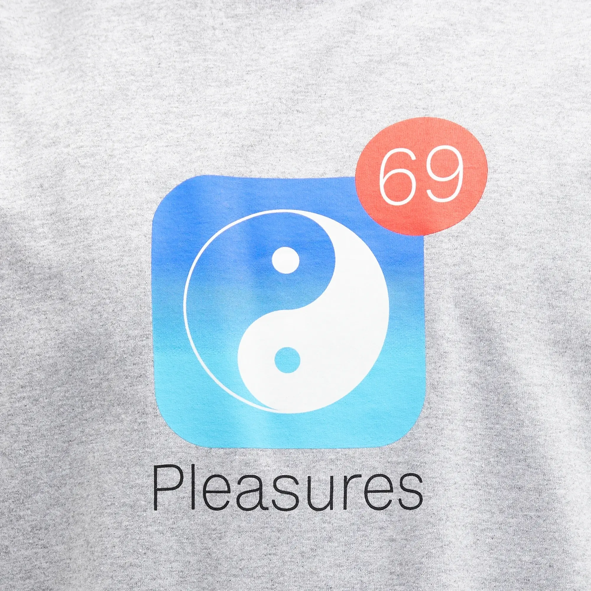 Pleasures Men's Notify T-Shirt Grey