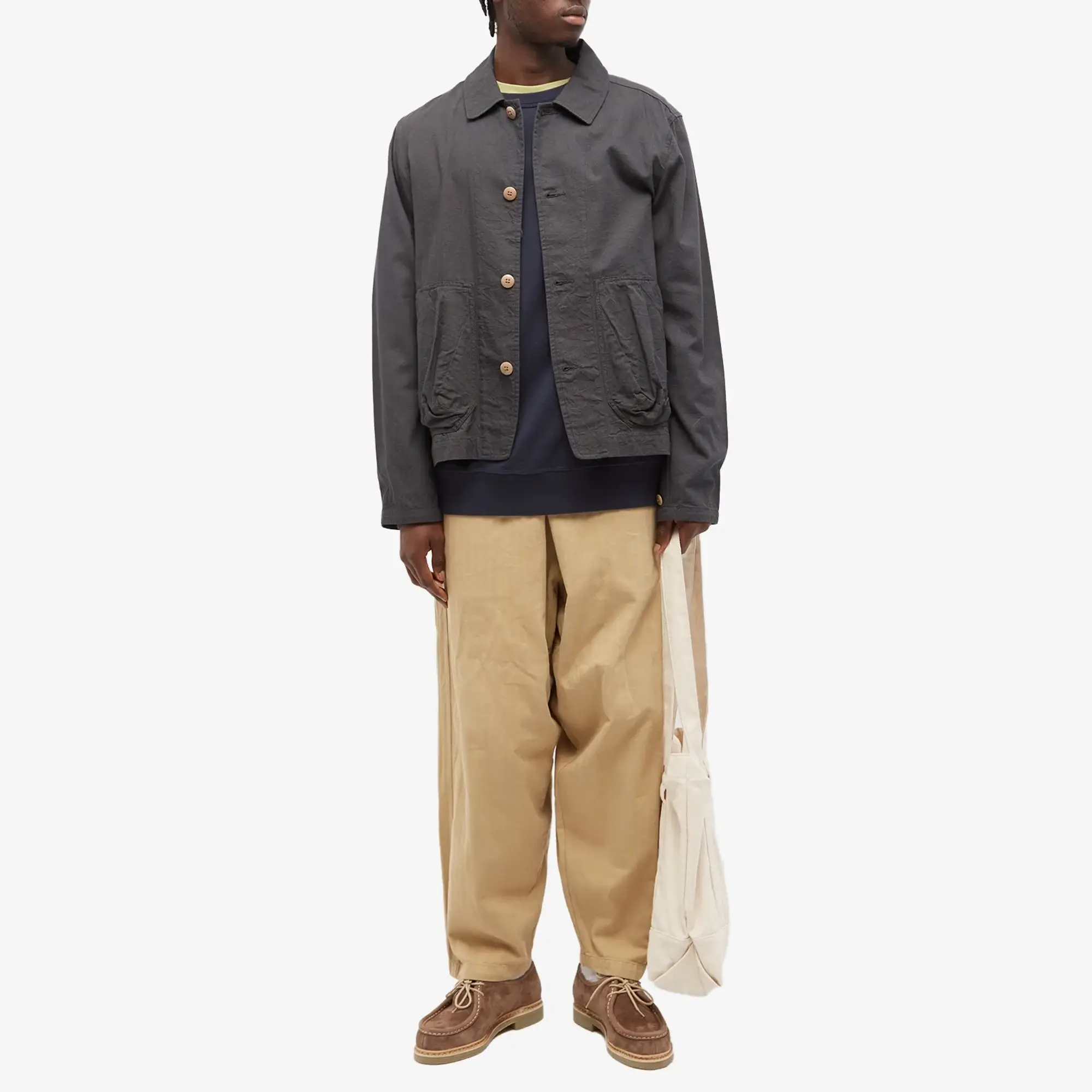 YMC Men's Shrank Crew Sweatshirt Navy