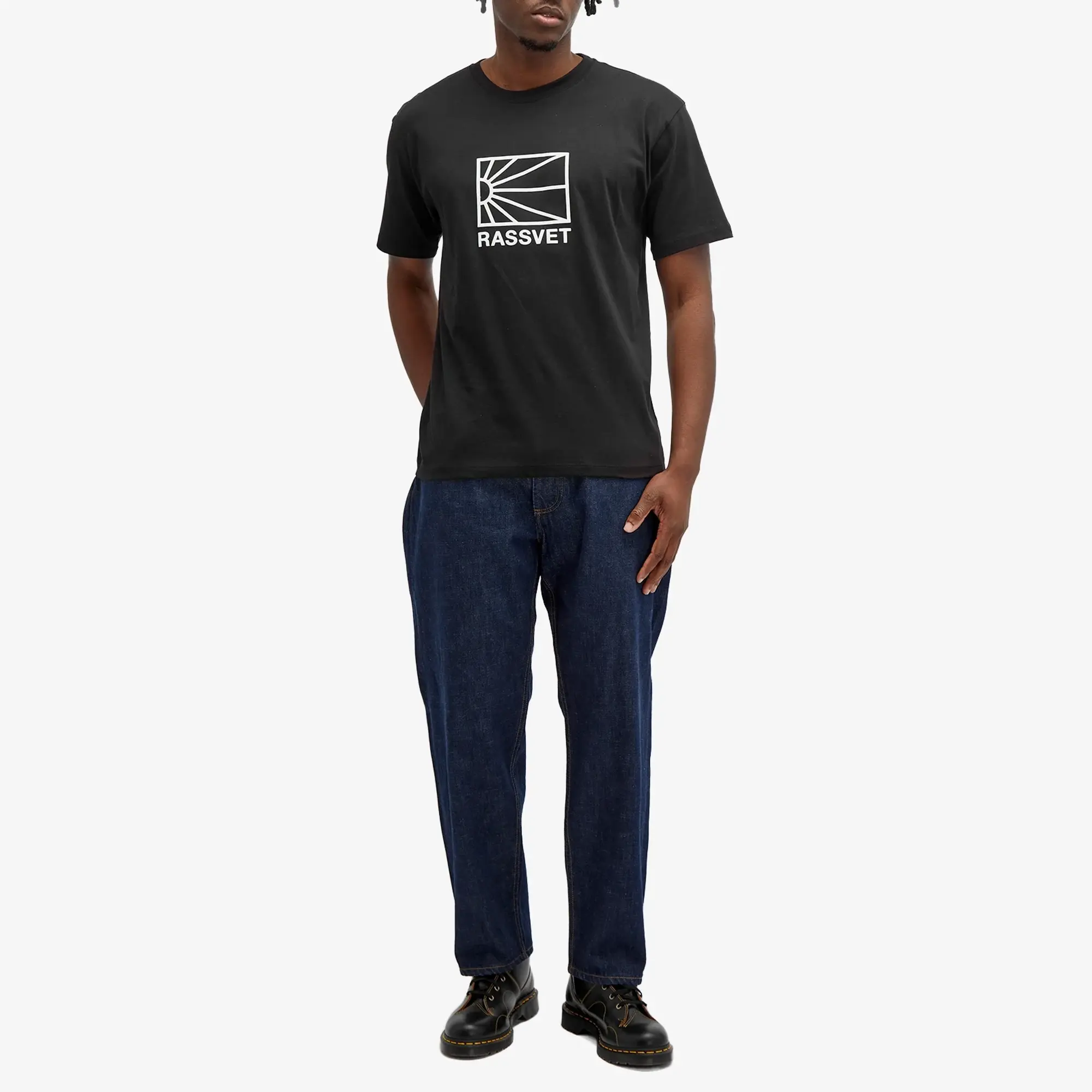 RASSVET Men's Big Logo T-Shirt Black