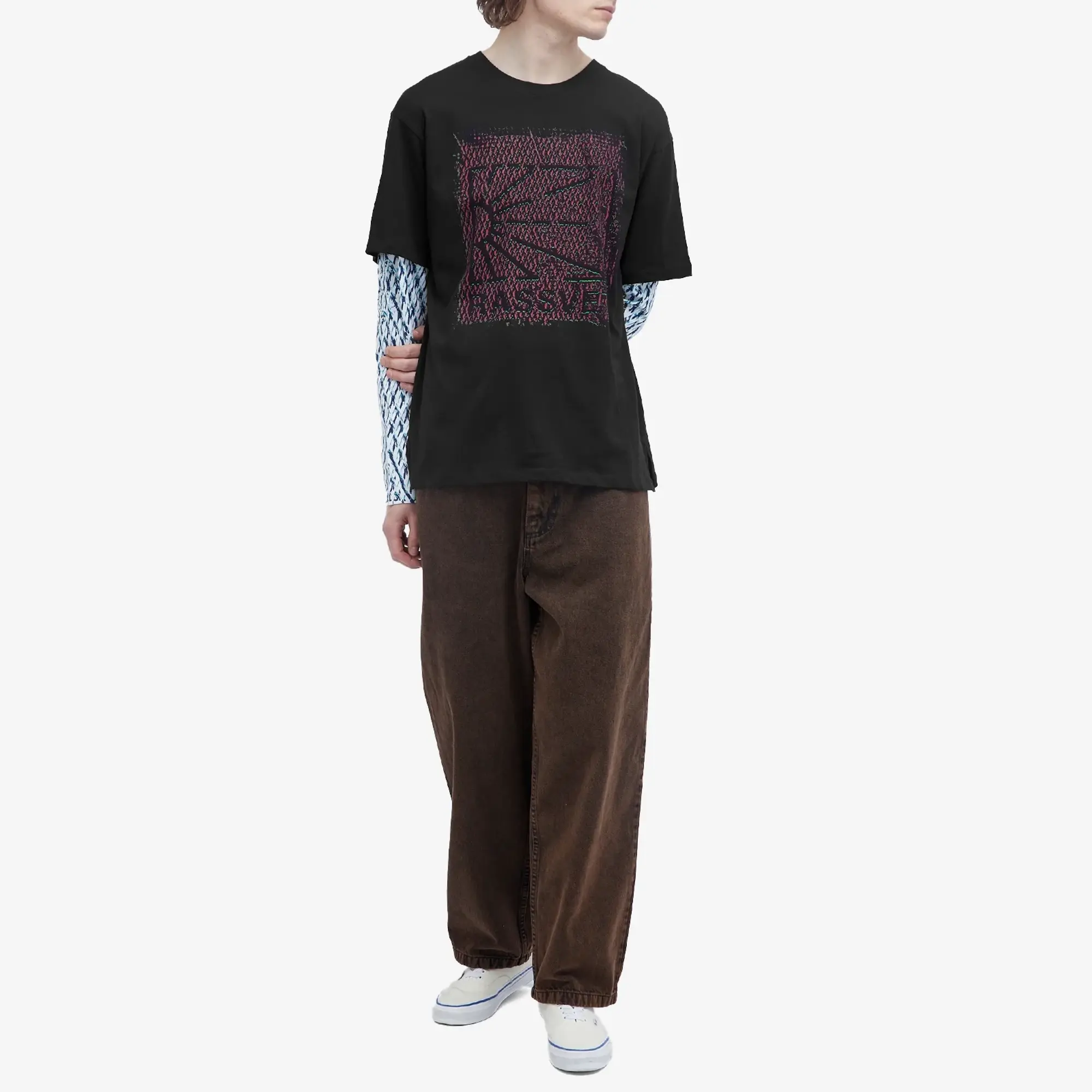 RASSVET Men's Mesh Camo Long Sleeve T-Shirt Print