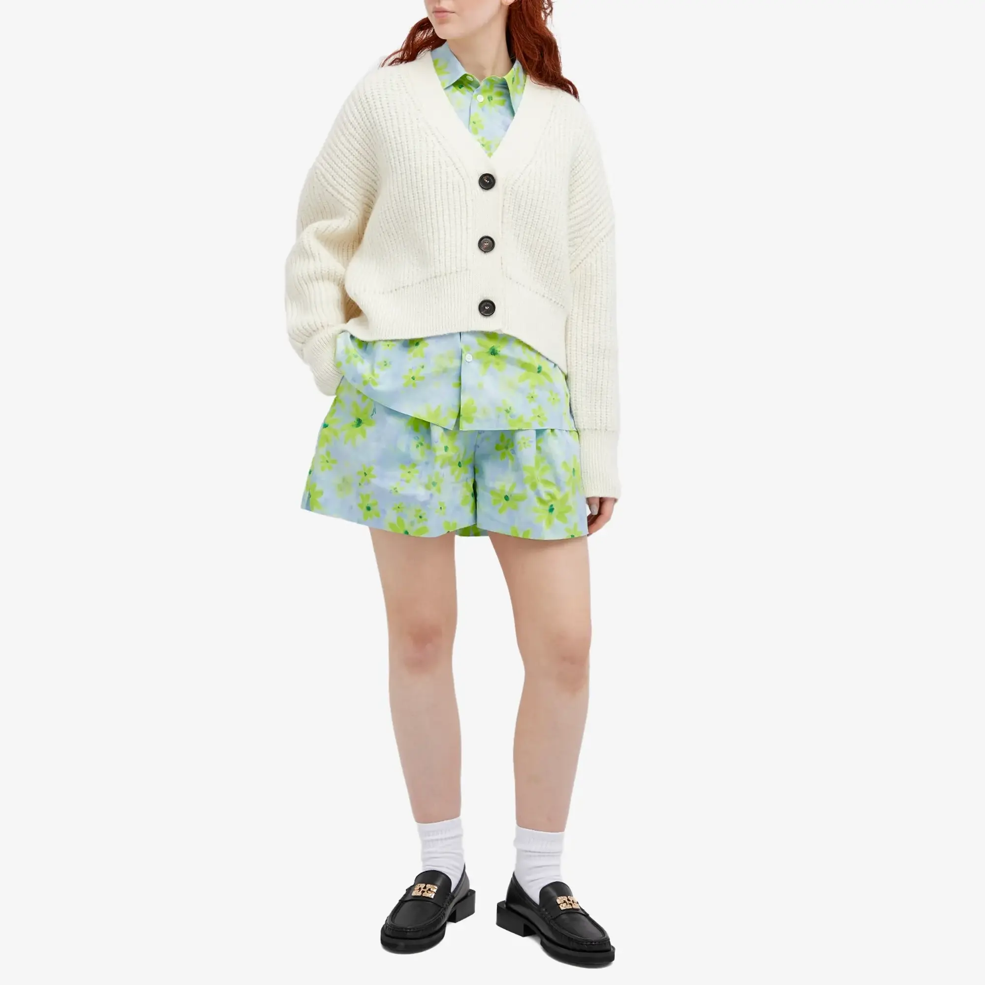 Marni Women's Printed Shorts Aquamarine