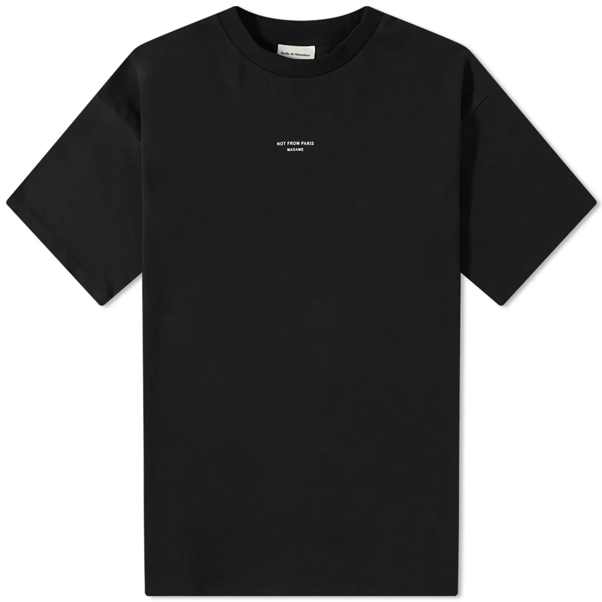 Drôle De Monsieur Le T-Shirt Classique Nfpm Men Shortsleeves Black