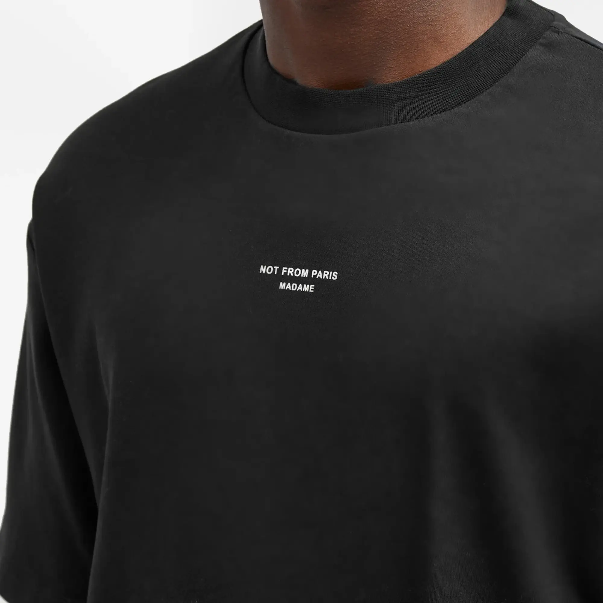 Drôle De Monsieur Le T-Shirt Classique Nfpm Men Shortsleeves Black