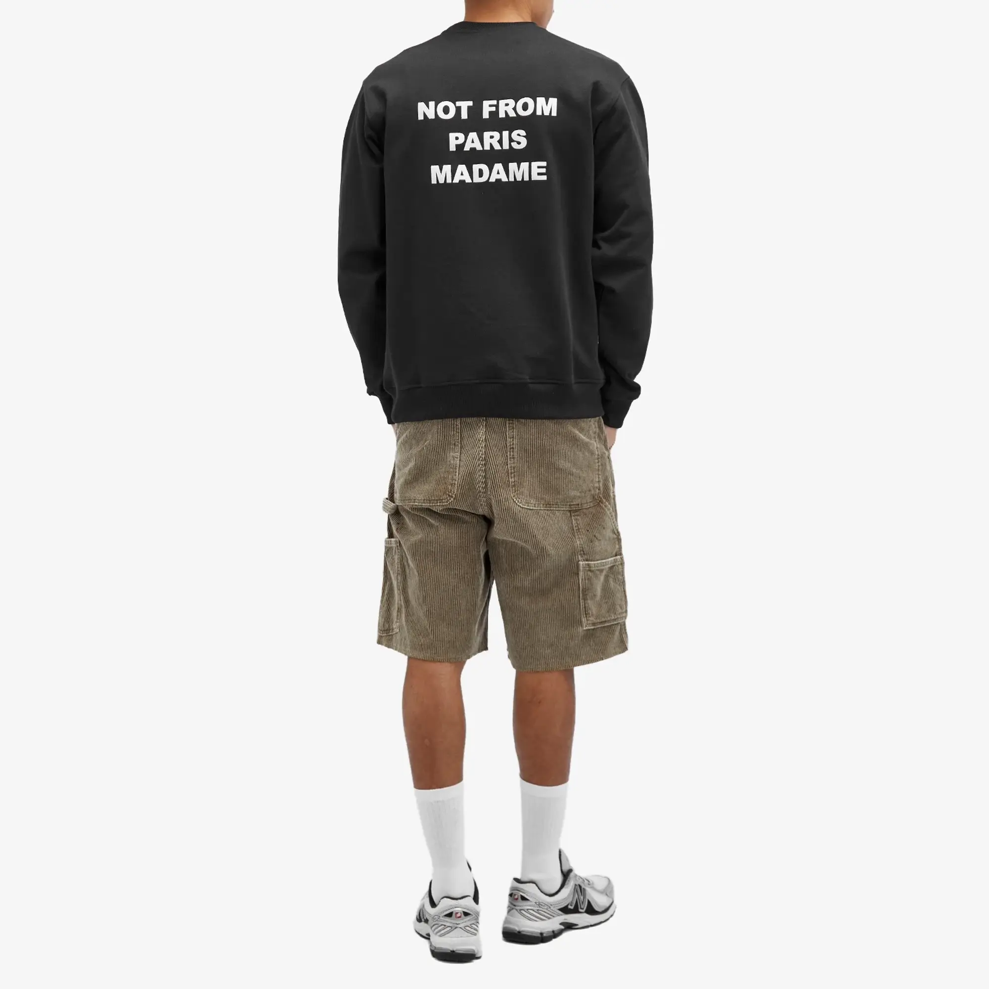 Drôle De Monsieur Le Sweatshirt Slogan Men Sweatshirts Black