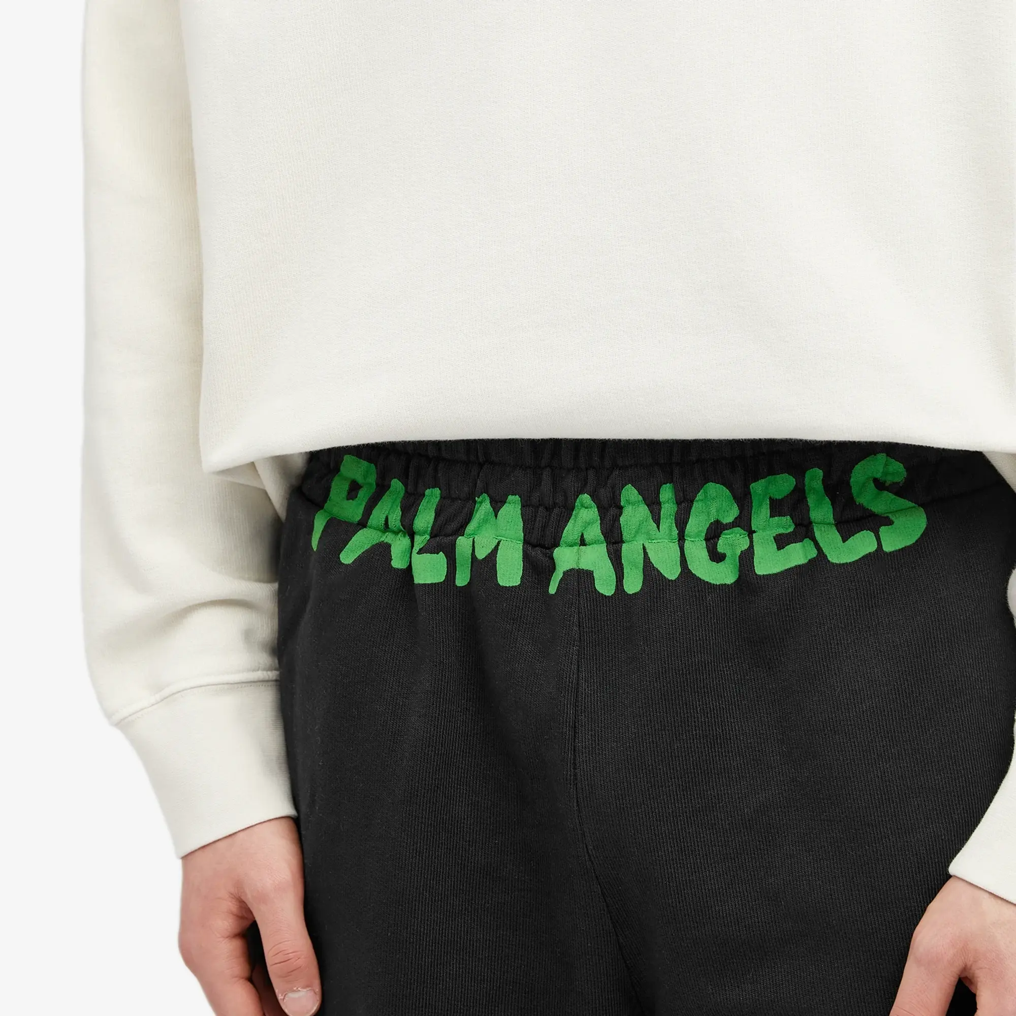 Palm Angels Men's Logo Sweat Short Black