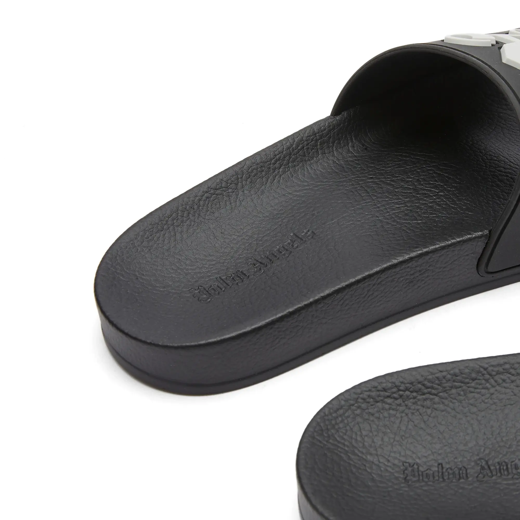 Palm Angels Women's Monogram Pool Slider Light Grey