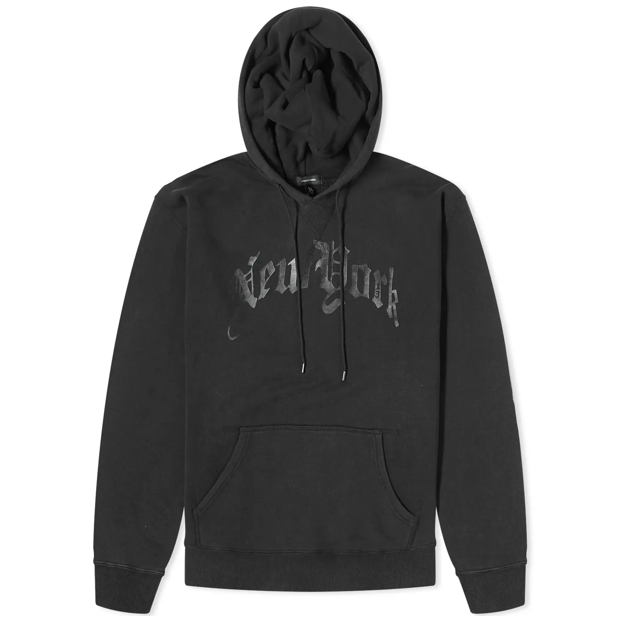 R13 Women's New York Oversized Hoodie Acid Black