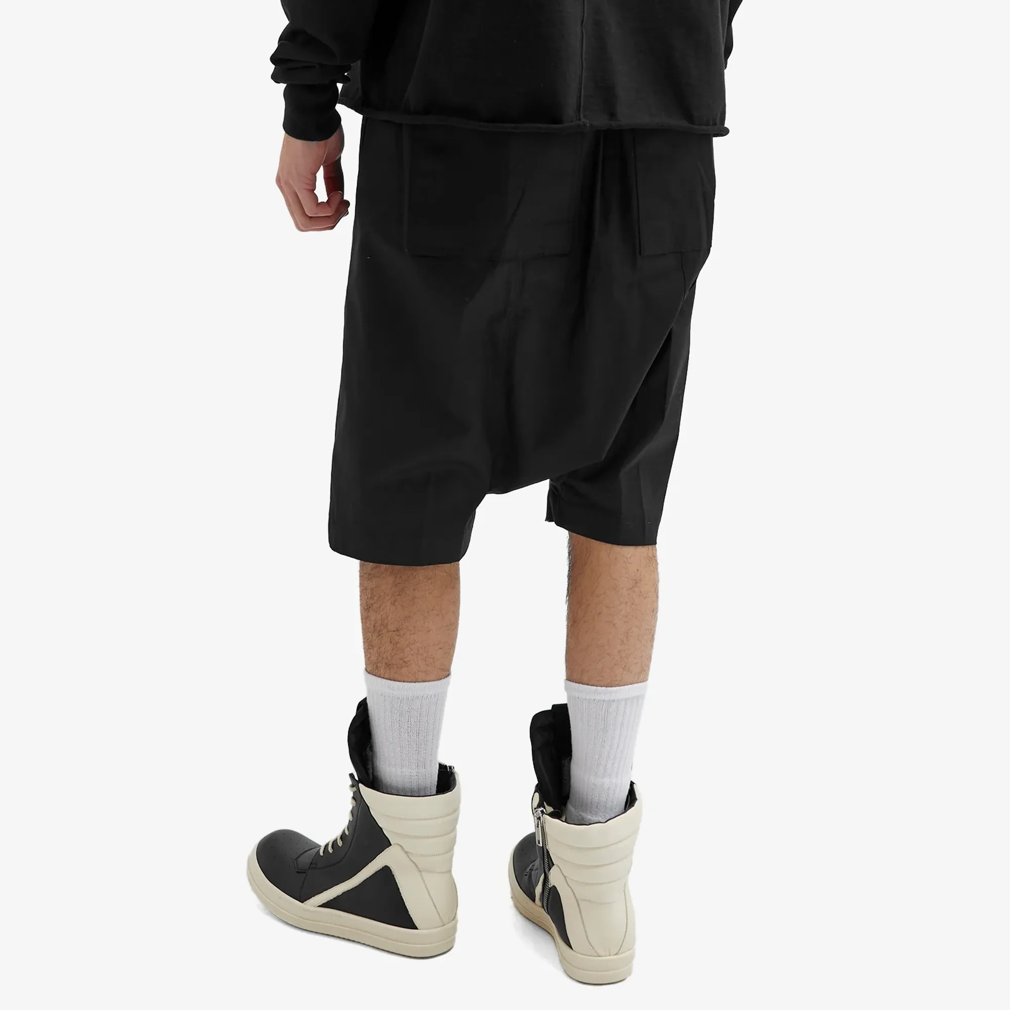 Rick Owens Men's Rick's Pod Short Black | RU01D3384-TE-09 | FOOTY.COM
