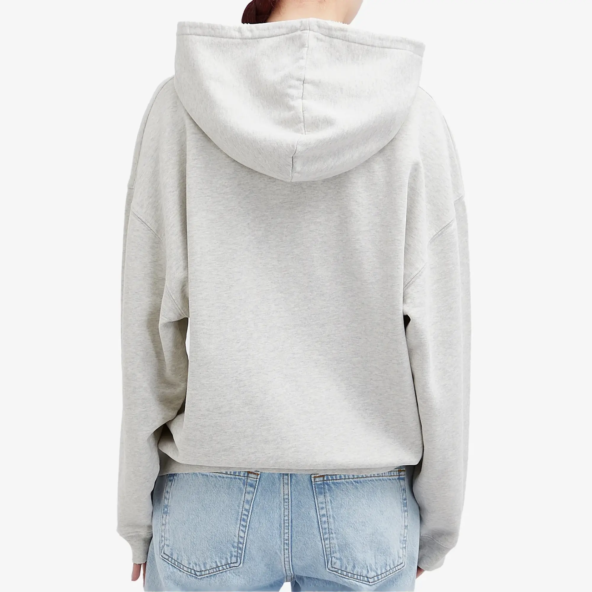 Anine Bing Women's Harvey Hooded Crew Sweat Grey Melange