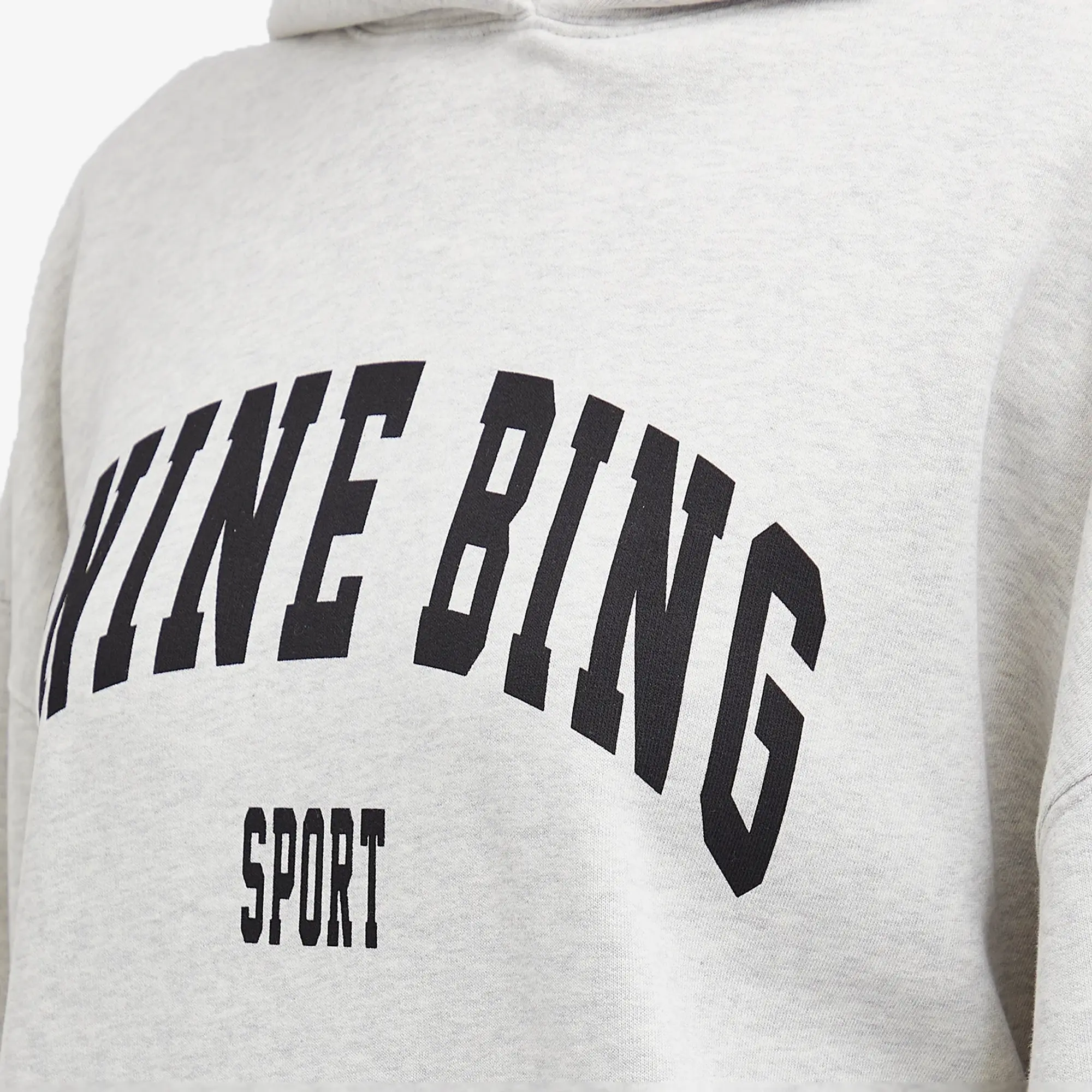 Anine Bing Women's Harvey Hooded Crew Sweat Grey Melange