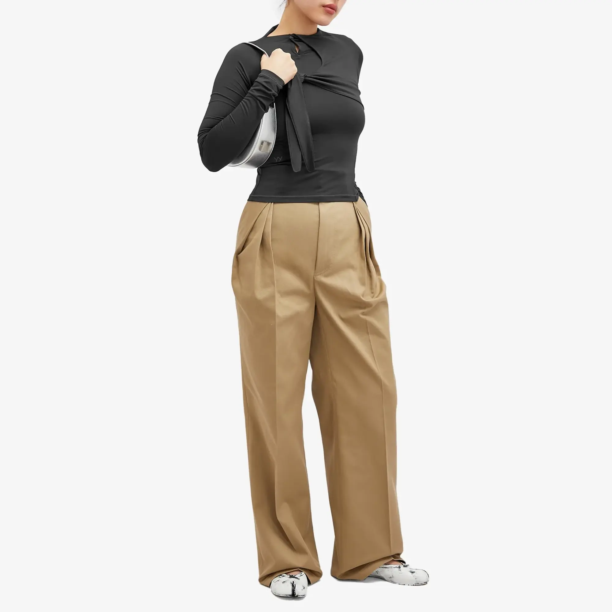 Maison Margiela Women's Tailored Pant Brown