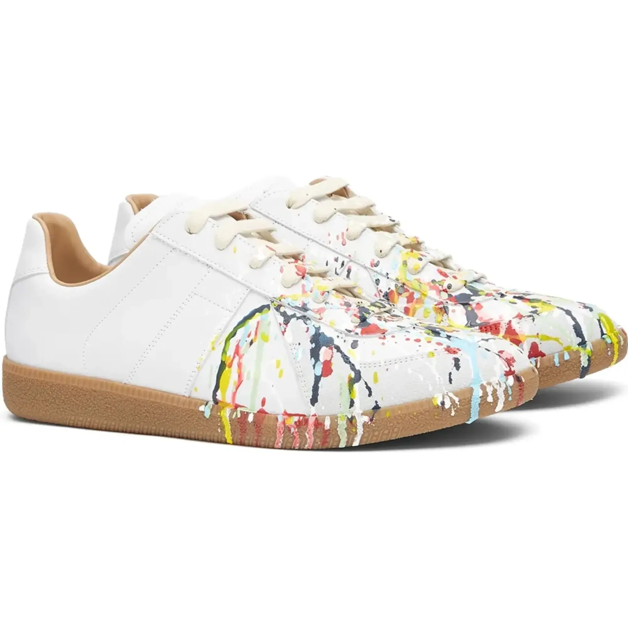 Maison Margiela Men's Painter Replica Sneaker White/Multi
