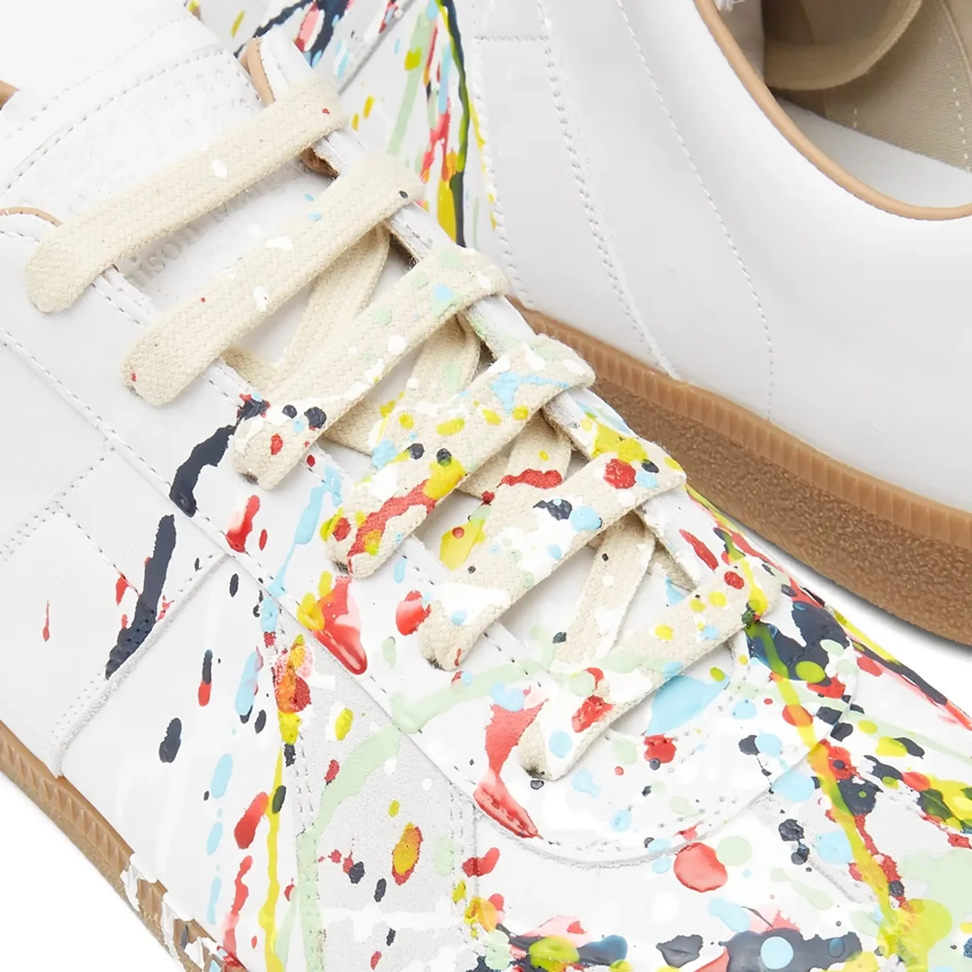 Maison Margiela Men's Painter Replica Sneaker White/Multi