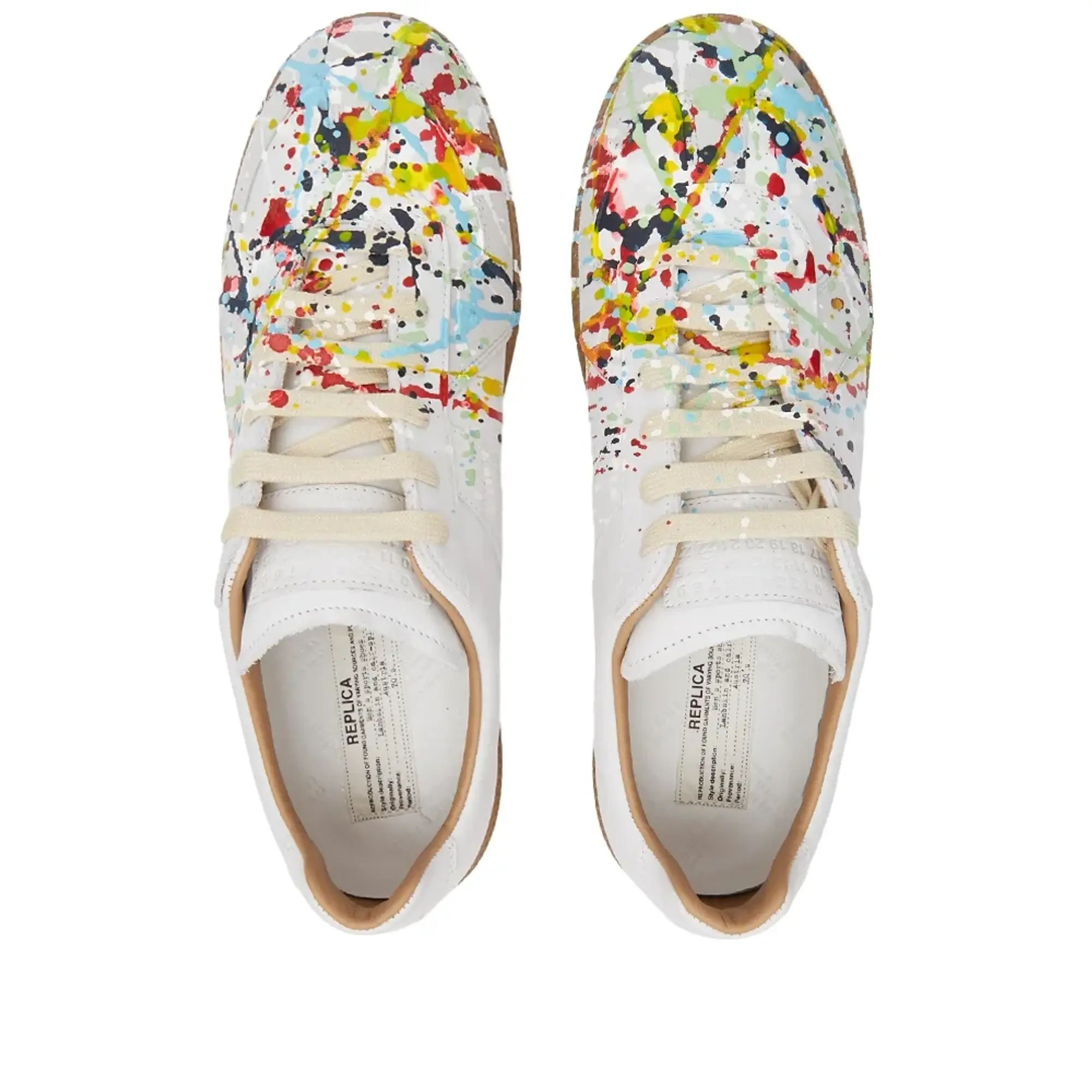 Maison Margiela Men's Painter Replica Sneaker White/Multi
