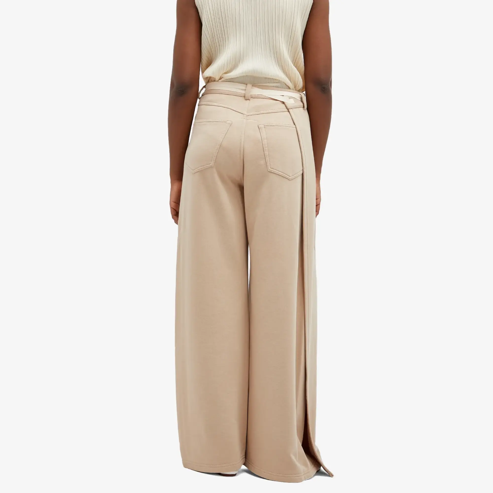 MM6 Maison Margiela Women's Wrap Sweatpants Sand Beige