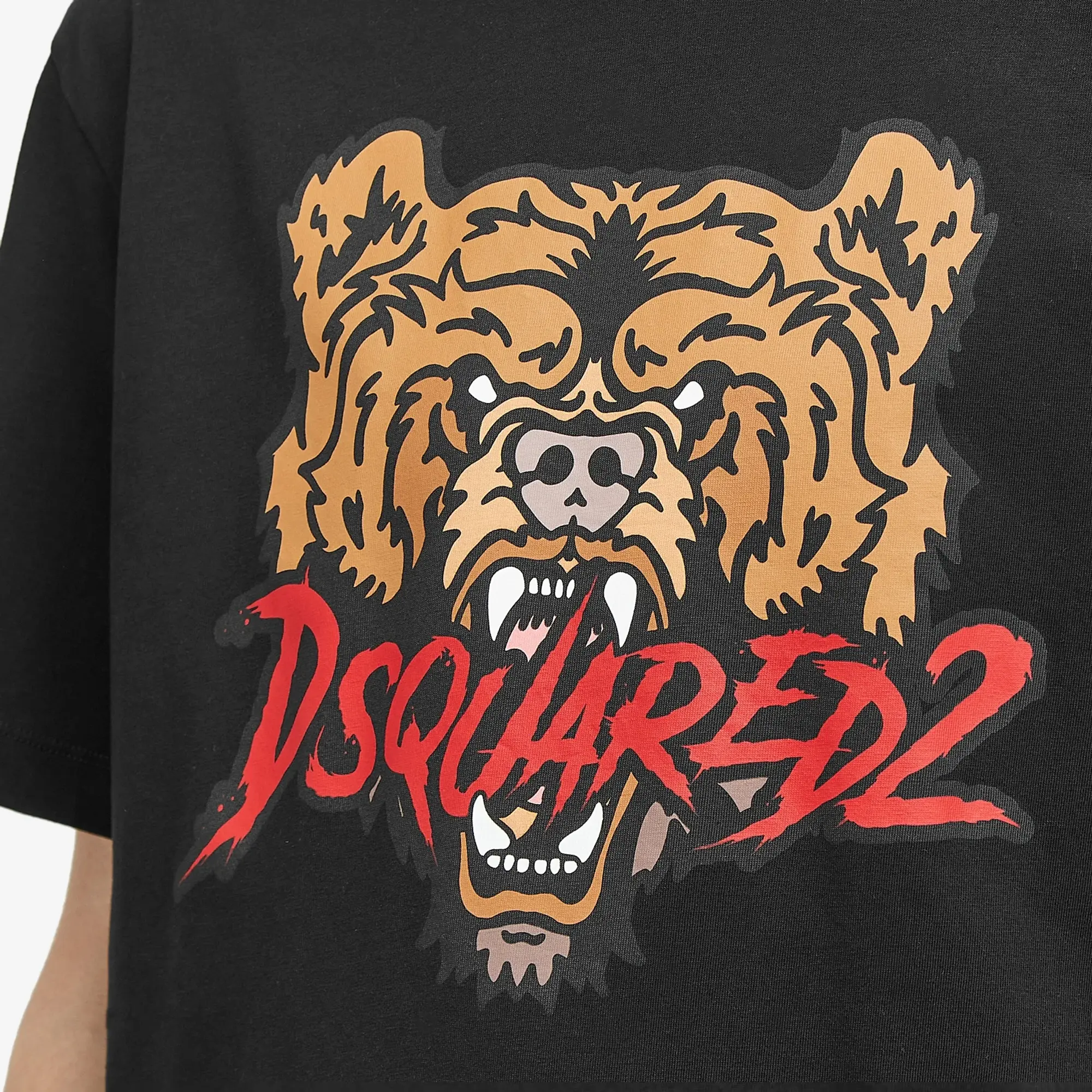 Dsquared2 Men's Bears Logo T-Shirt Black