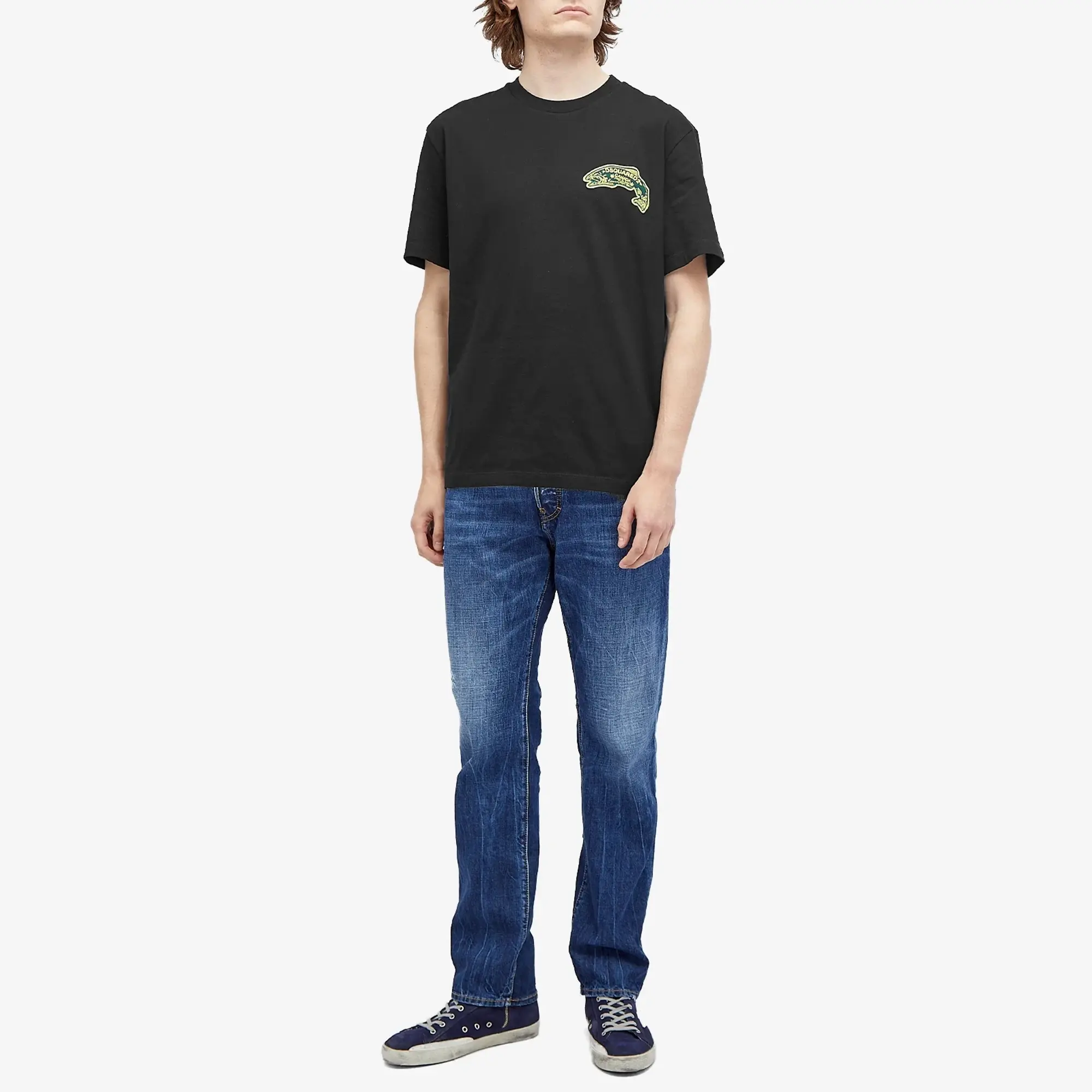 Dsquared2 Men's Fish Logo T-Shirt Black