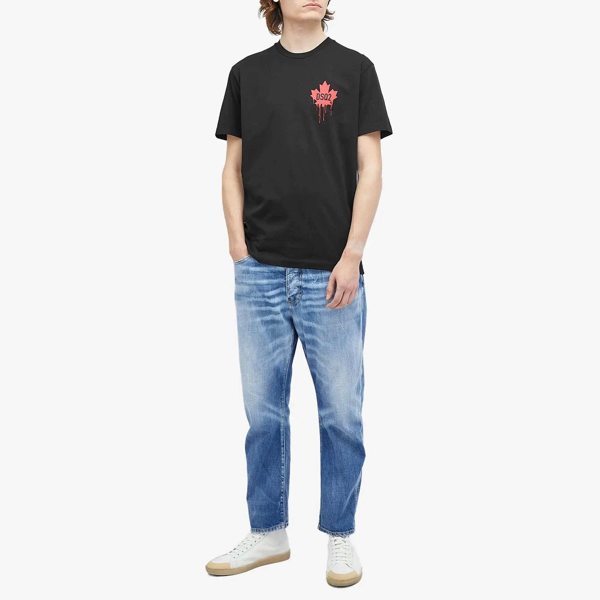 Dsquared2 Men's Maple Leaf Logo T-Shirt Black