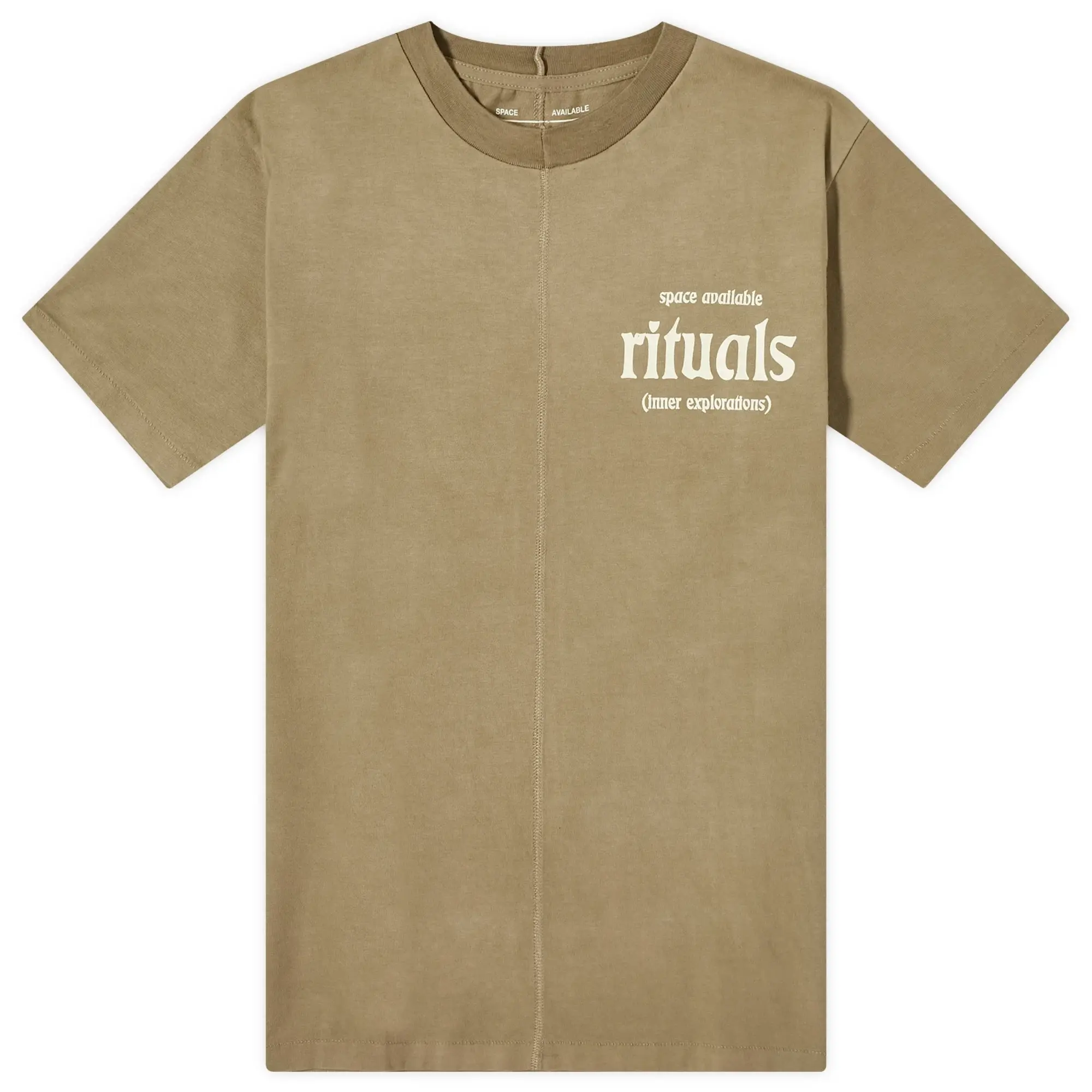 Space Available Men's Rituals T-Shirt Plant Dyed Earth Dust