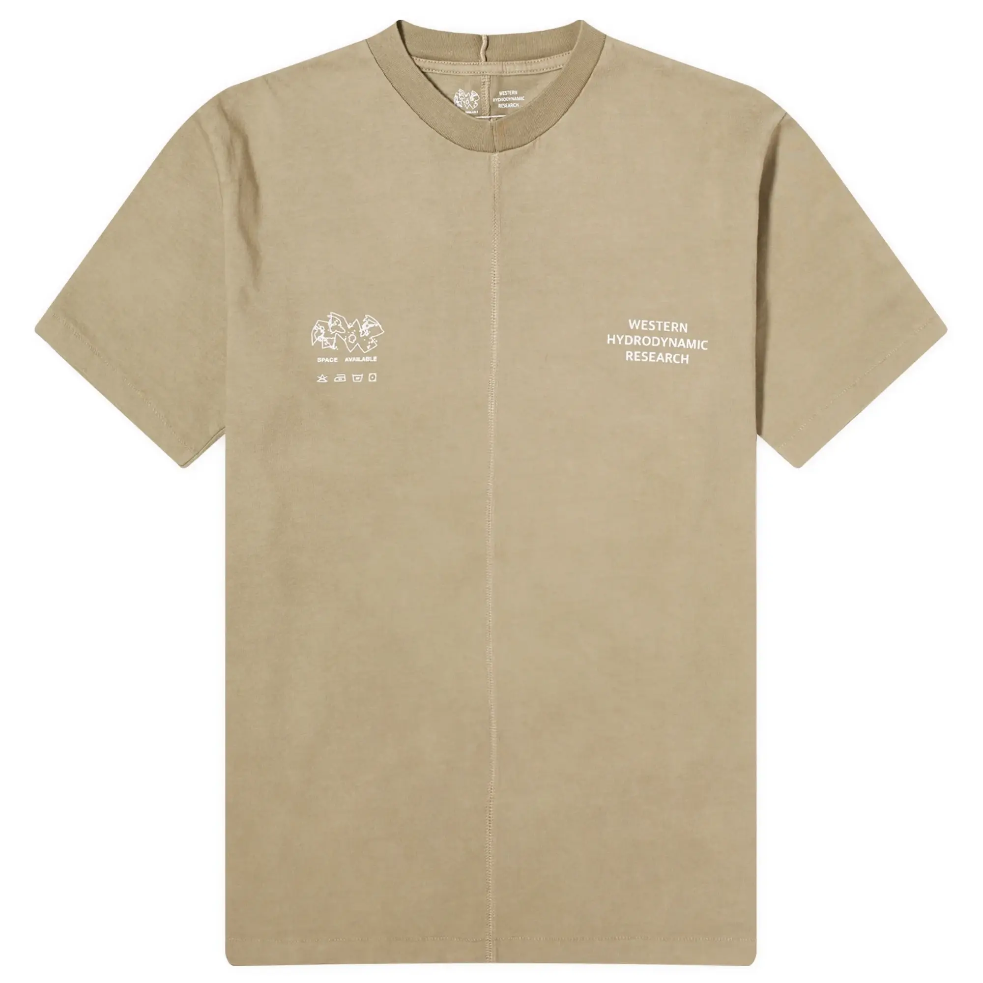 Space Available Men's x WHR Logo T-Shirt Plant Dyed Earth Dust