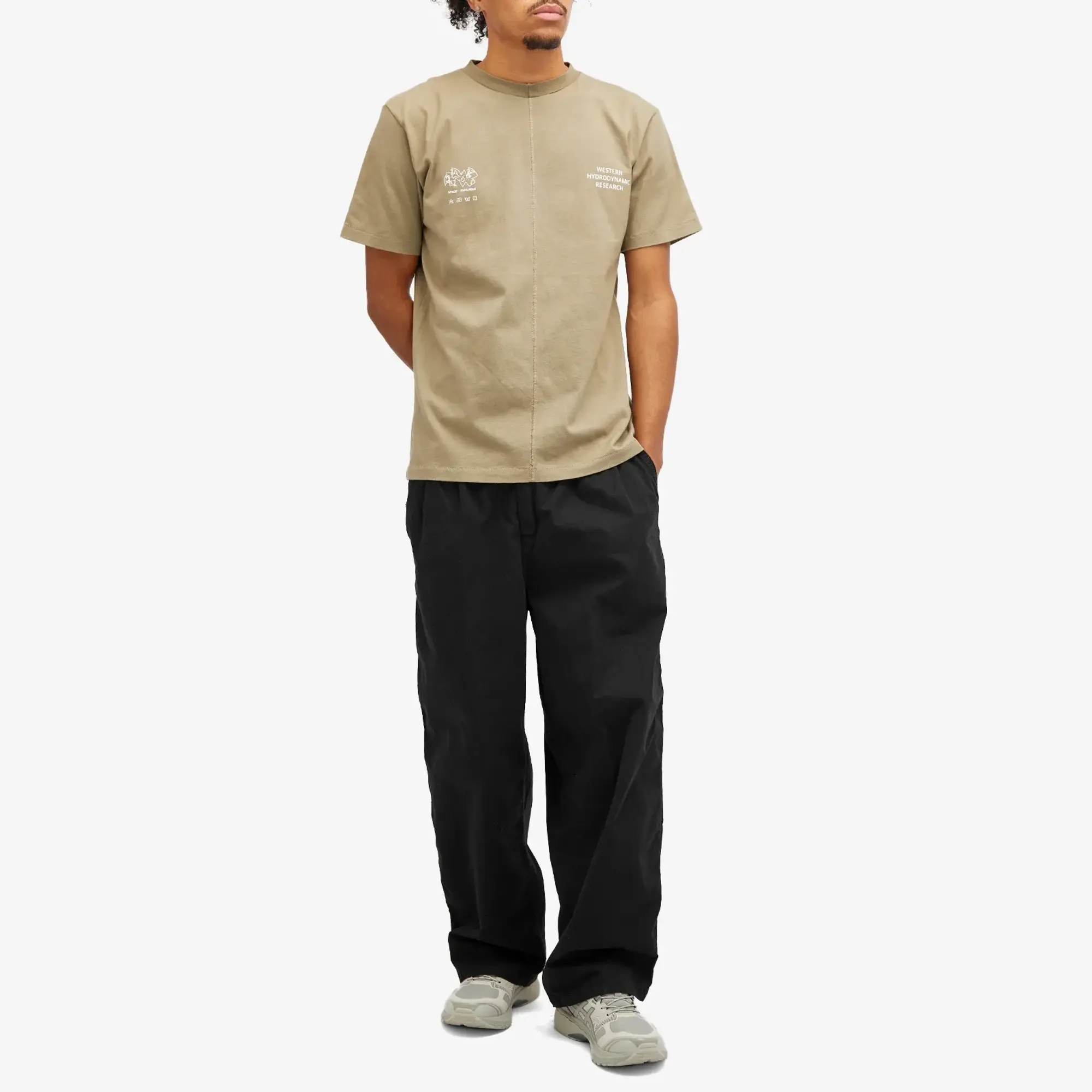 Space Available Men's x WHR Logo T-Shirt Plant Dyed Earth Dust