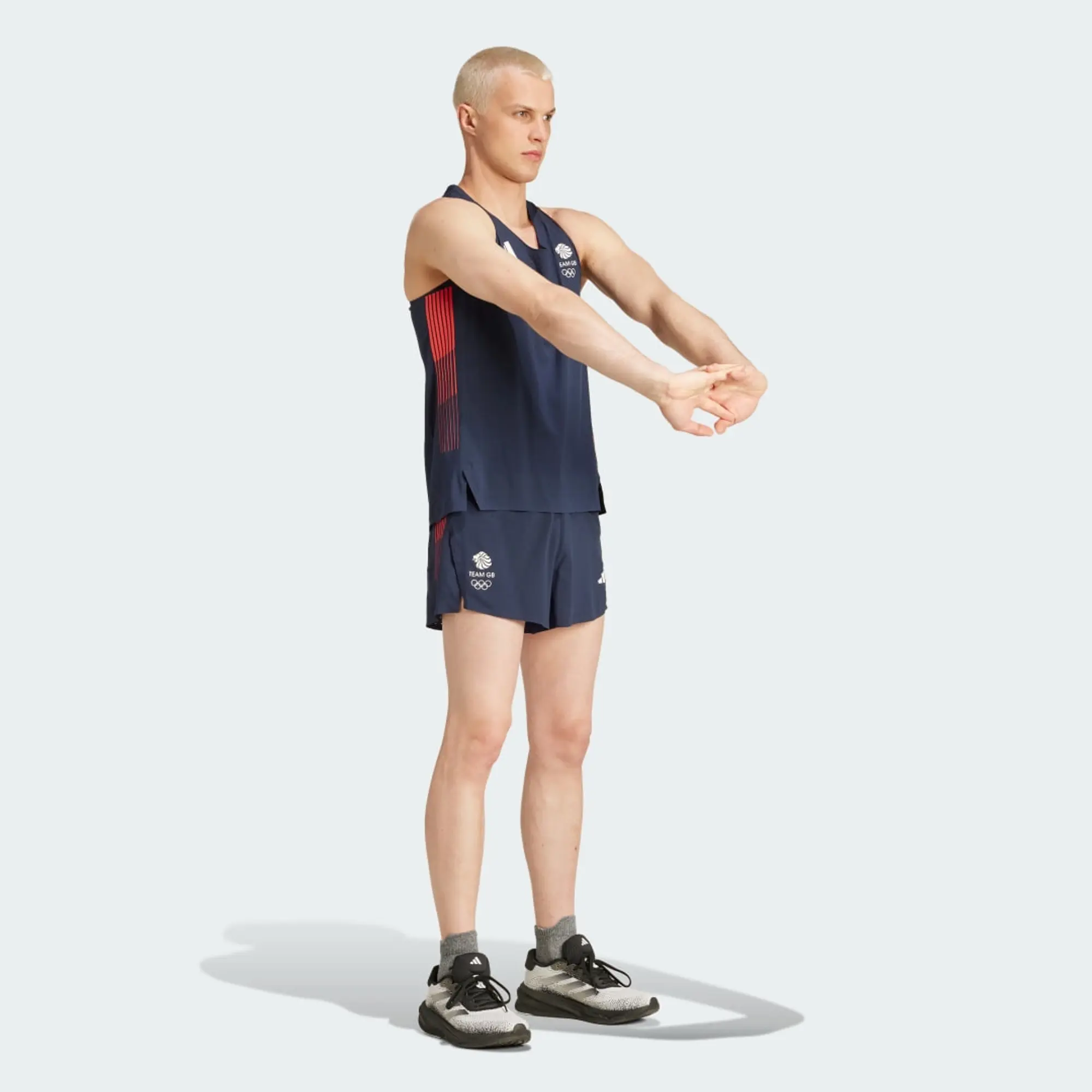 adidas Team GB adizero Running 3Inch Split Shorts