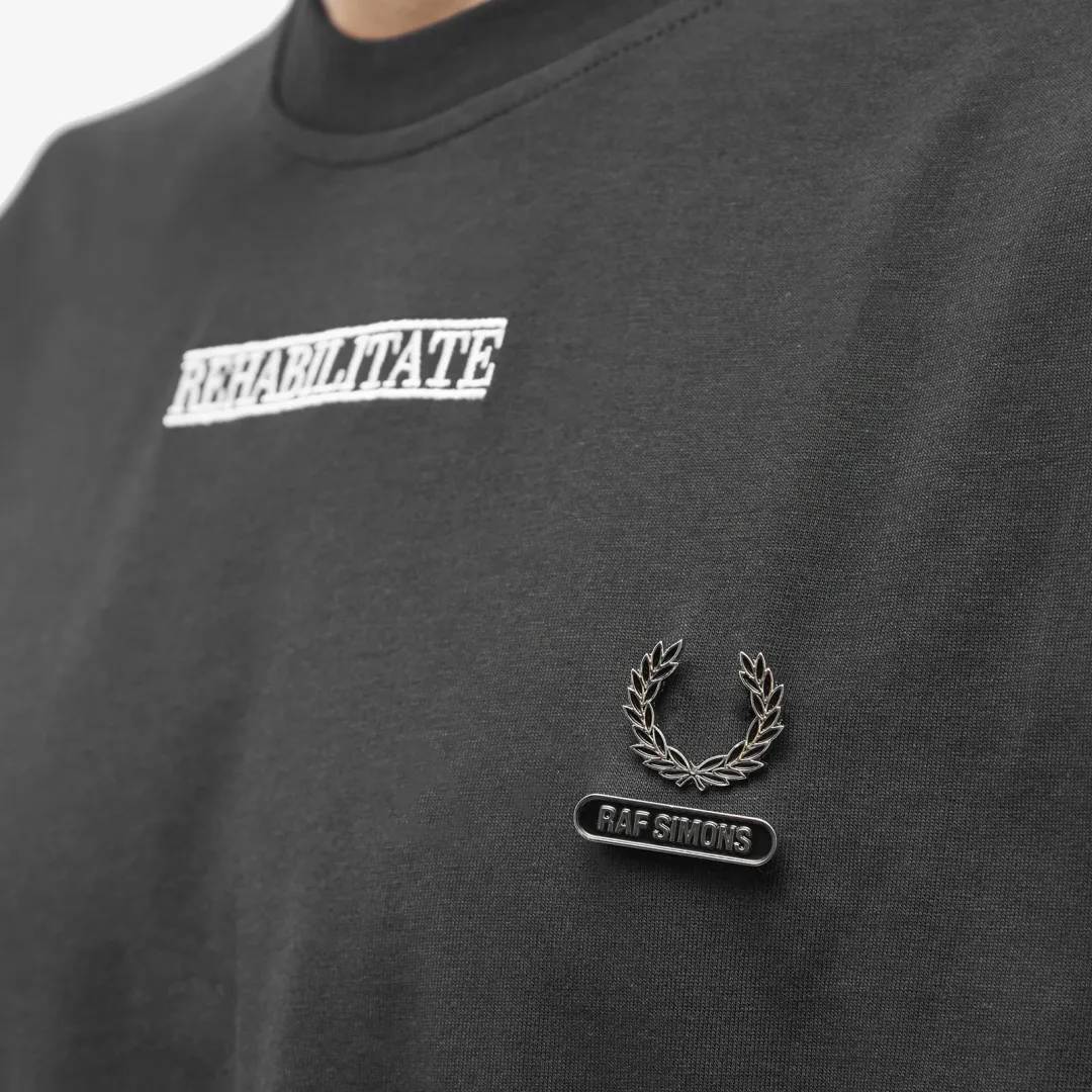 Fred Perry Men's x Raf Simons Embroidered Long Sleeve T-Shirt