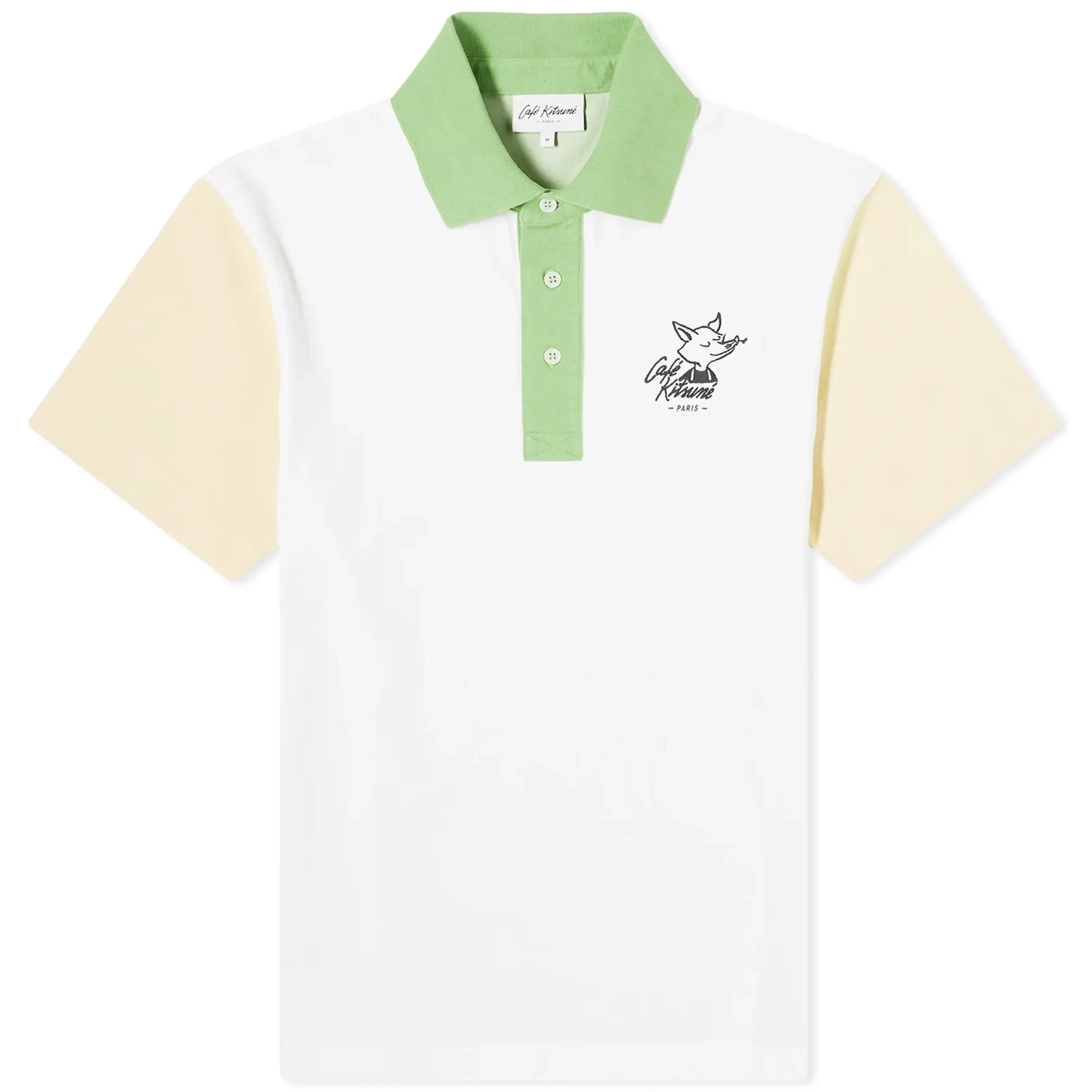 Cafe Kitsune Café Kitsune Colorblock Relax Polo Tapioca Colorblock
