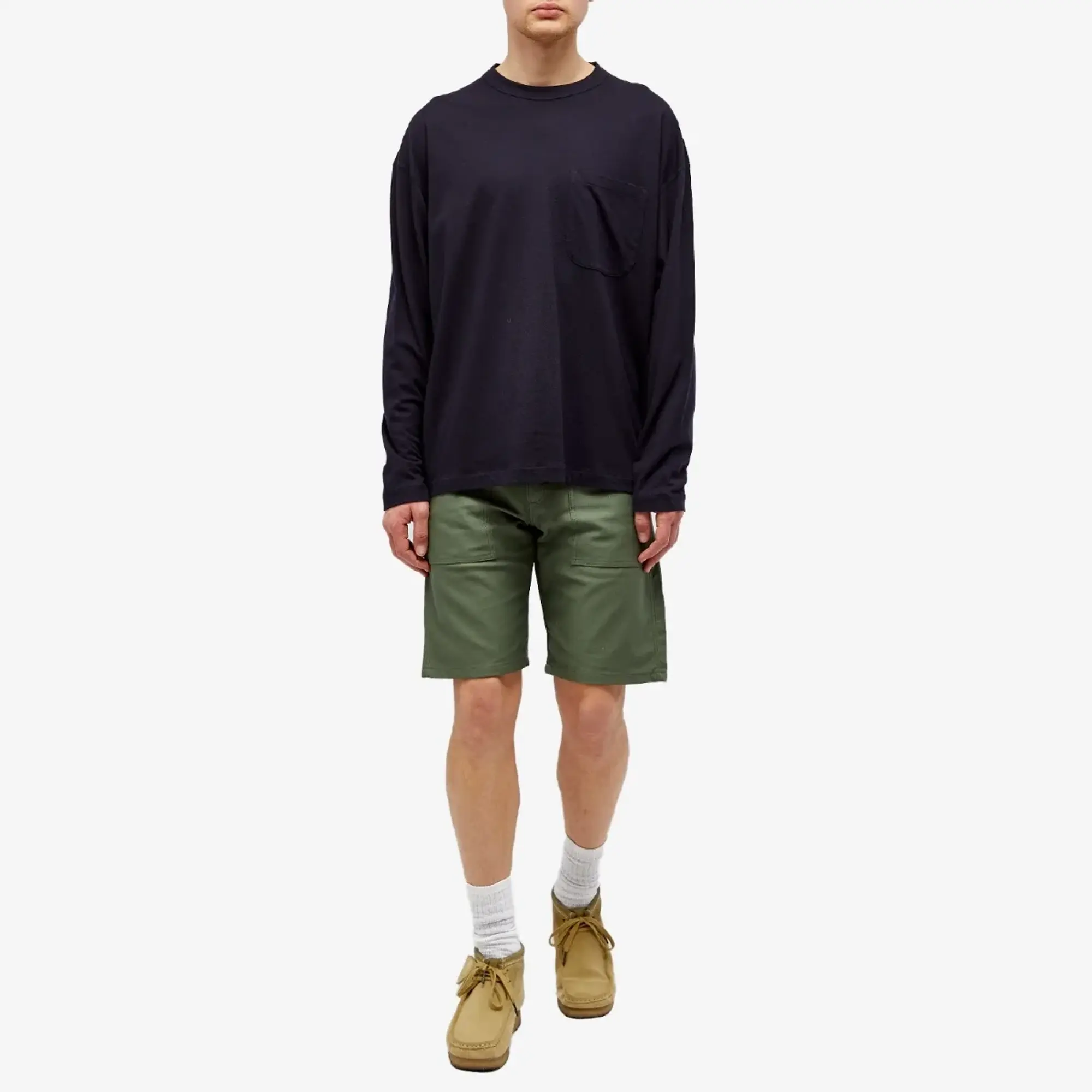 Stan Ray Men's Fatigue Shorts Olive Sateen