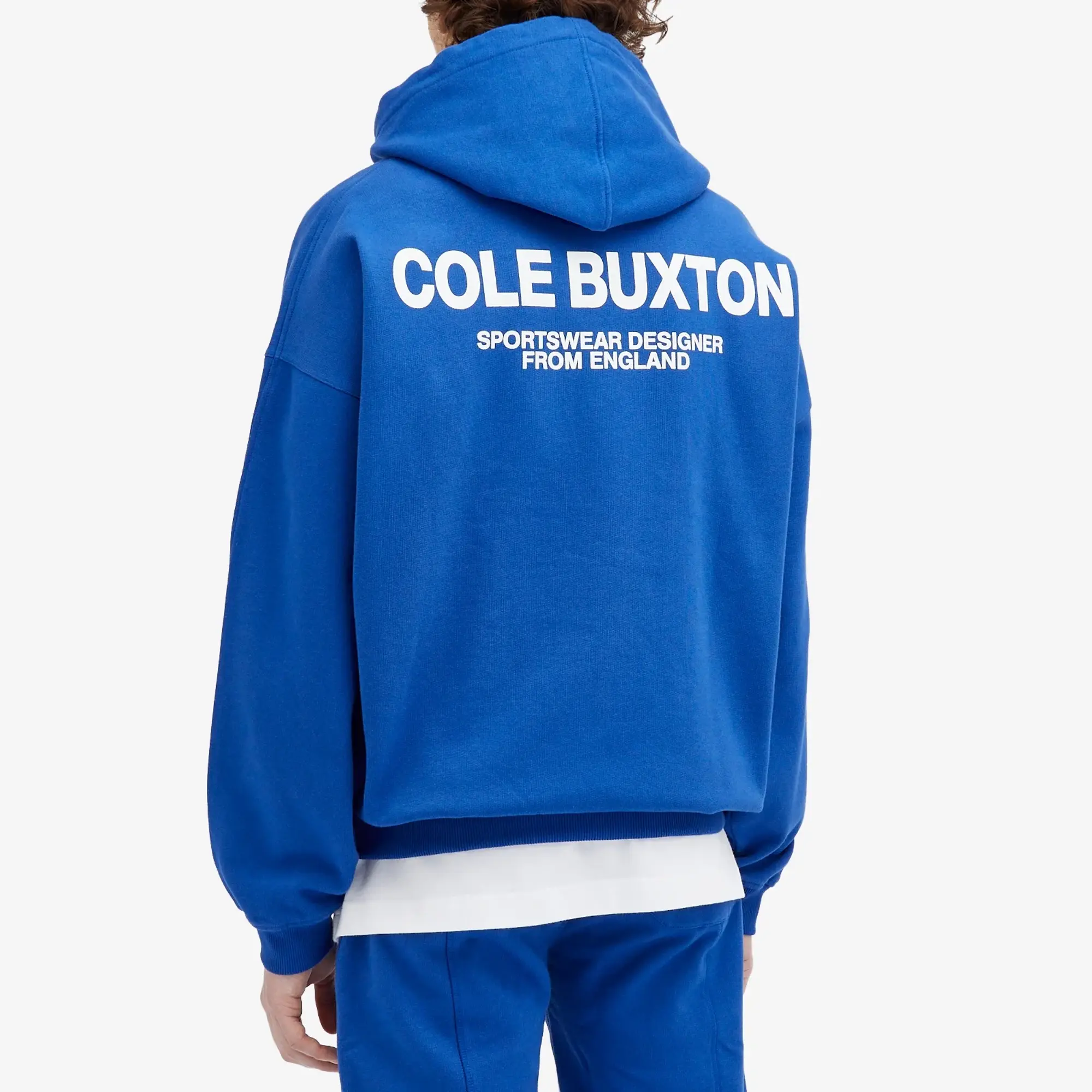 Cole Buxton Men's Sportswear Hoodie Cobalt Blue
