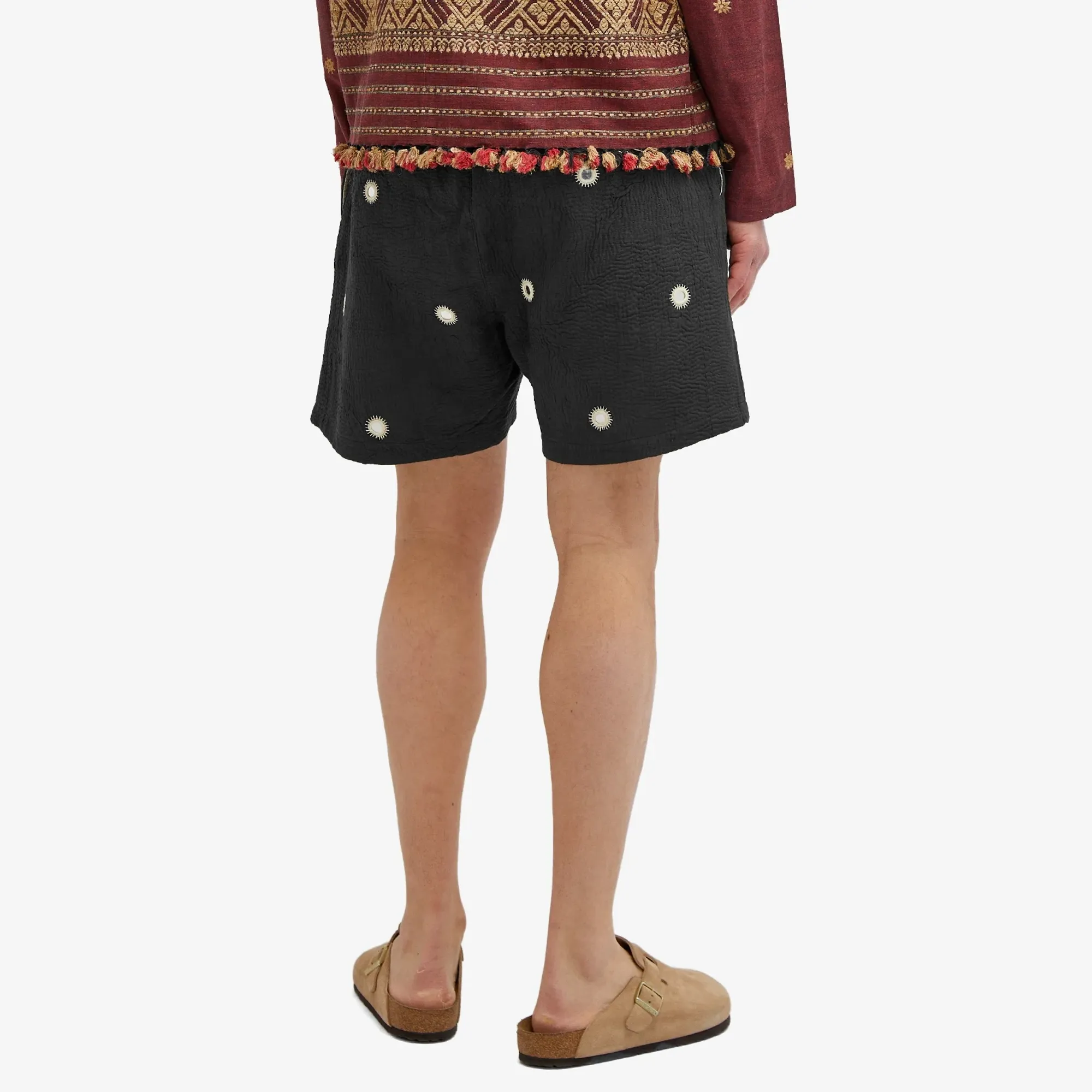 Kartik Research Men's Mirror Drawstring Shorts Black | SS24-60