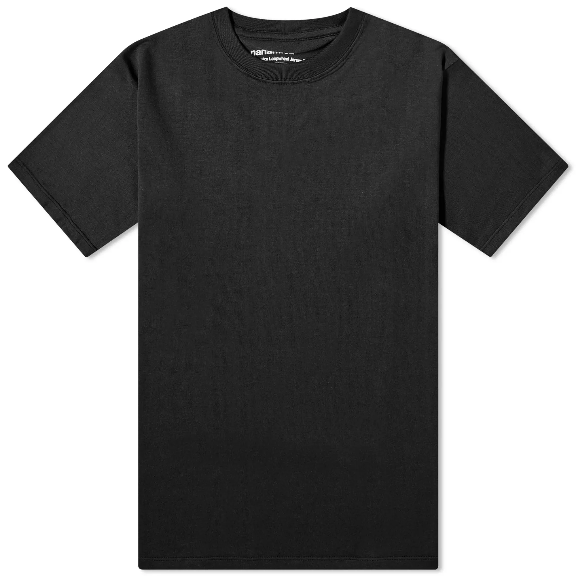 Nanamica Men's Loopwheel COOLMAX Jersey T-Shirt Black