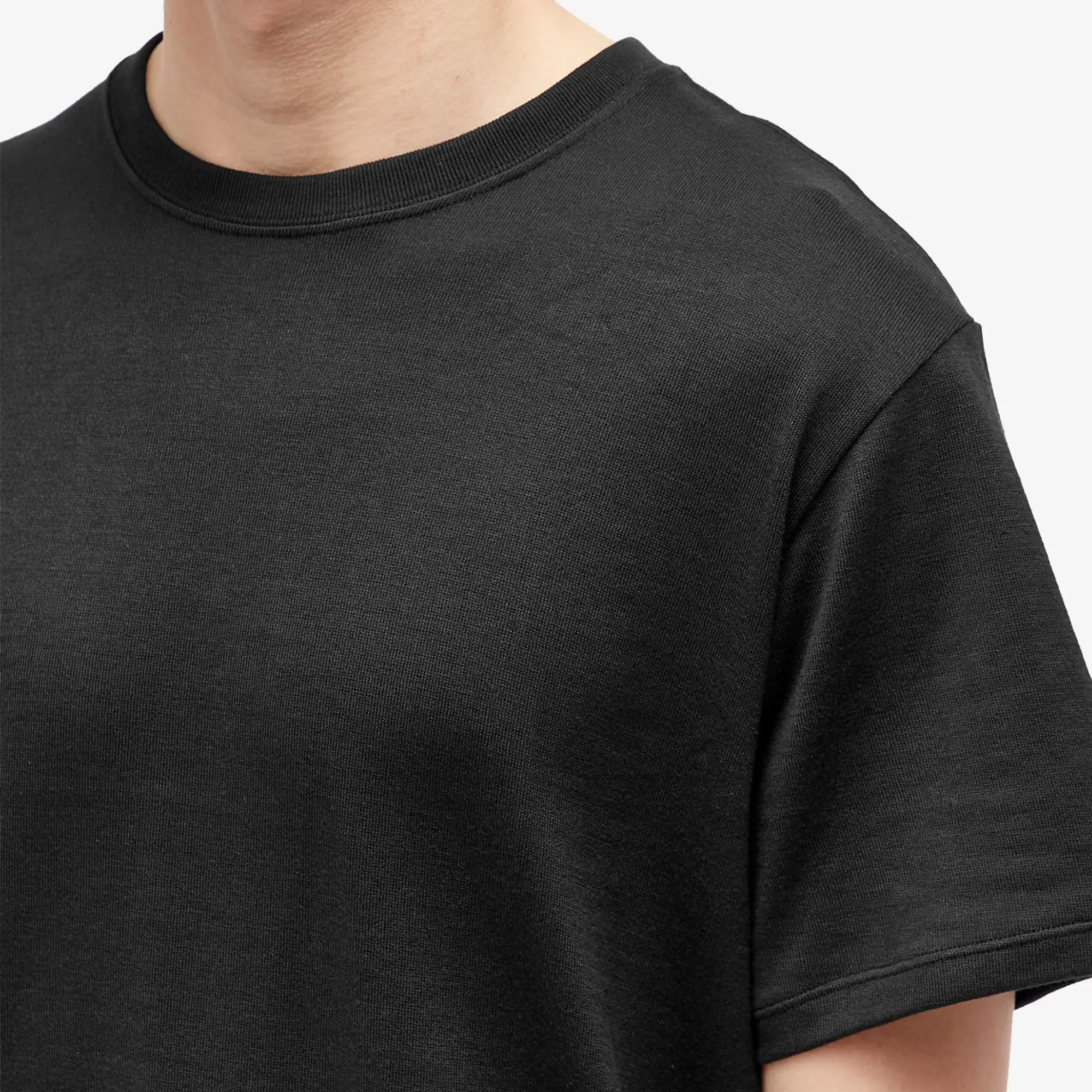 Nanamica Men's Loopwheel COOLMAX Jersey T-Shirt Black
