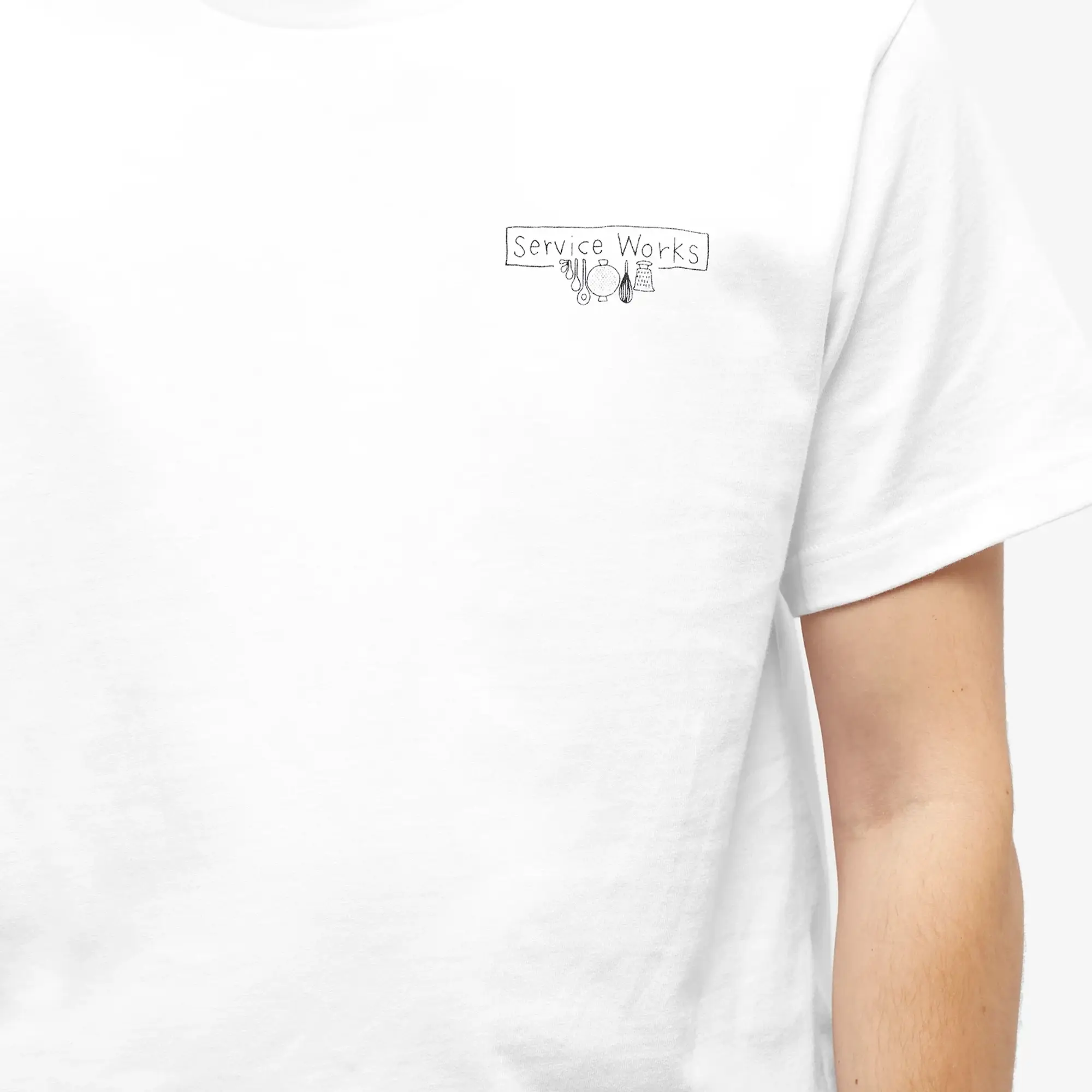 Service Works Scribble Logo T-Shirt - White