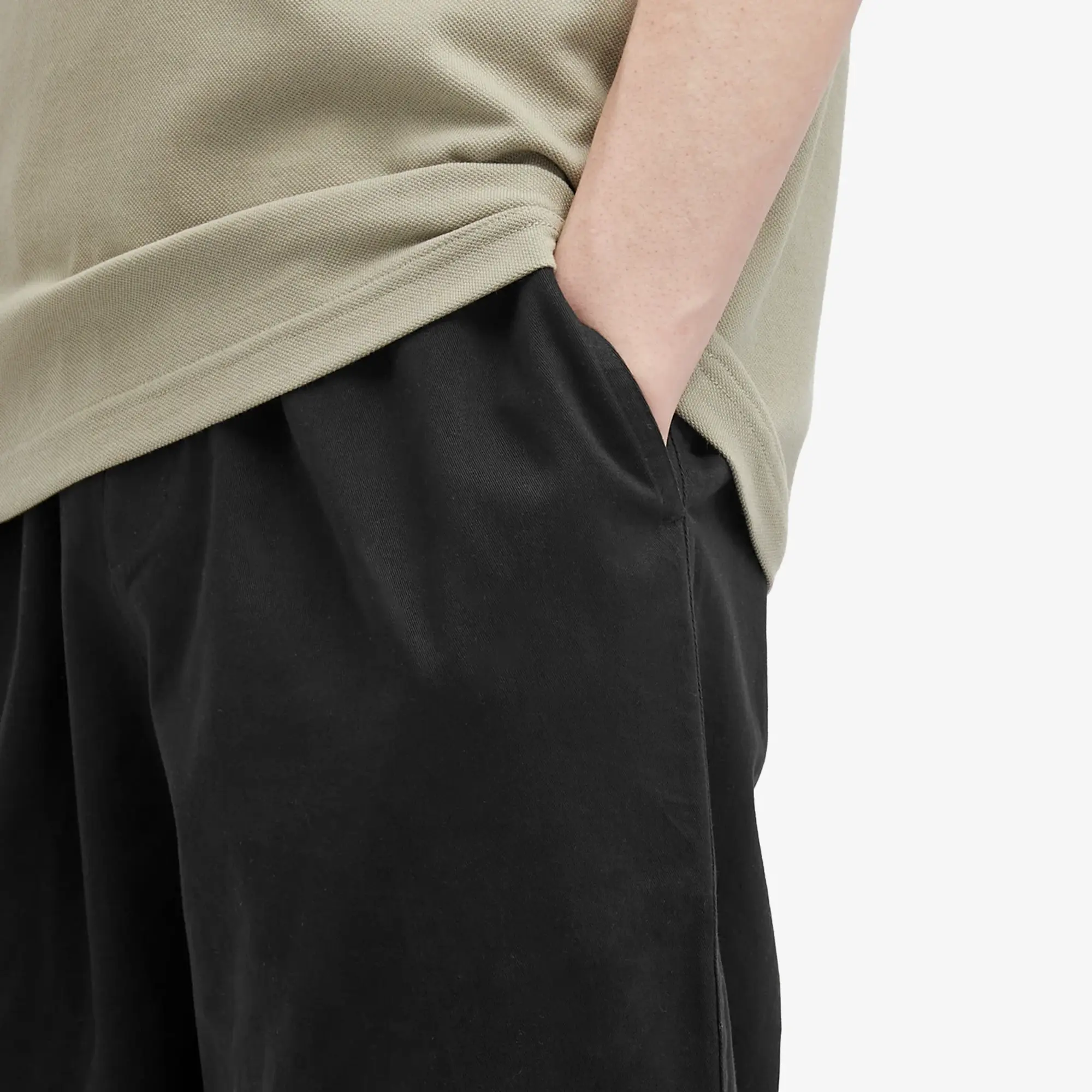 Fred Perry Twill Drawstring Trouser - Black