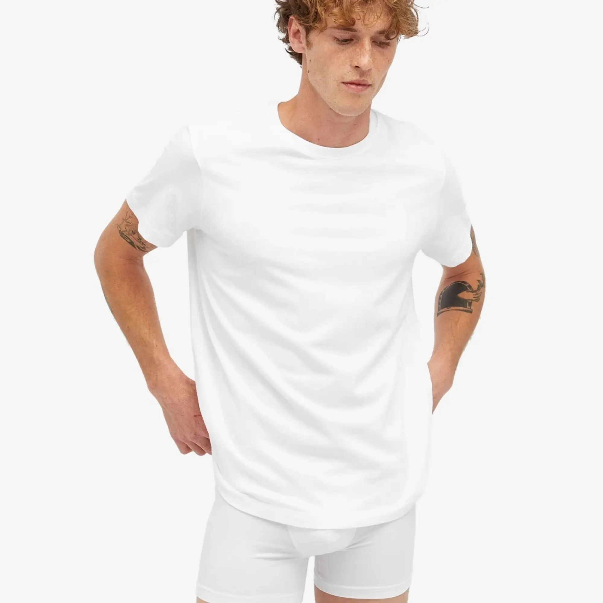 SKIMS Men's Cotton Classic T-Shirt Chalk