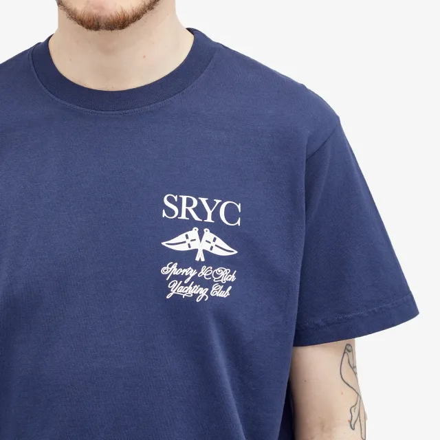 Tシャツ・カットソー Sporty & Rich Unisex Yacht Club Logo Tee TS882NA T-shirt Sporty & Rich Yacht Club T-Shirt TS882NA | FLEXDOG
