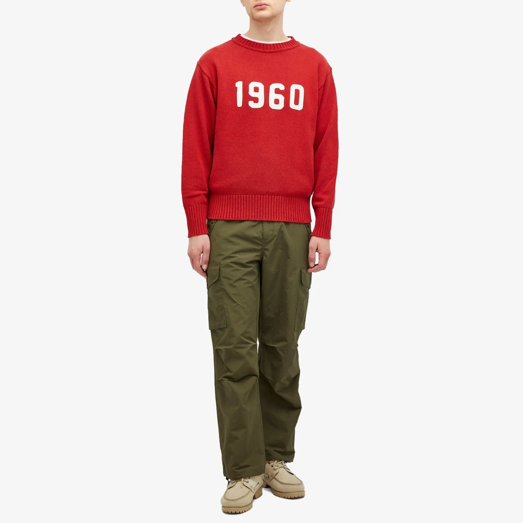 Uniform Bridge Men's 1960 Knit Sweater Burgundy