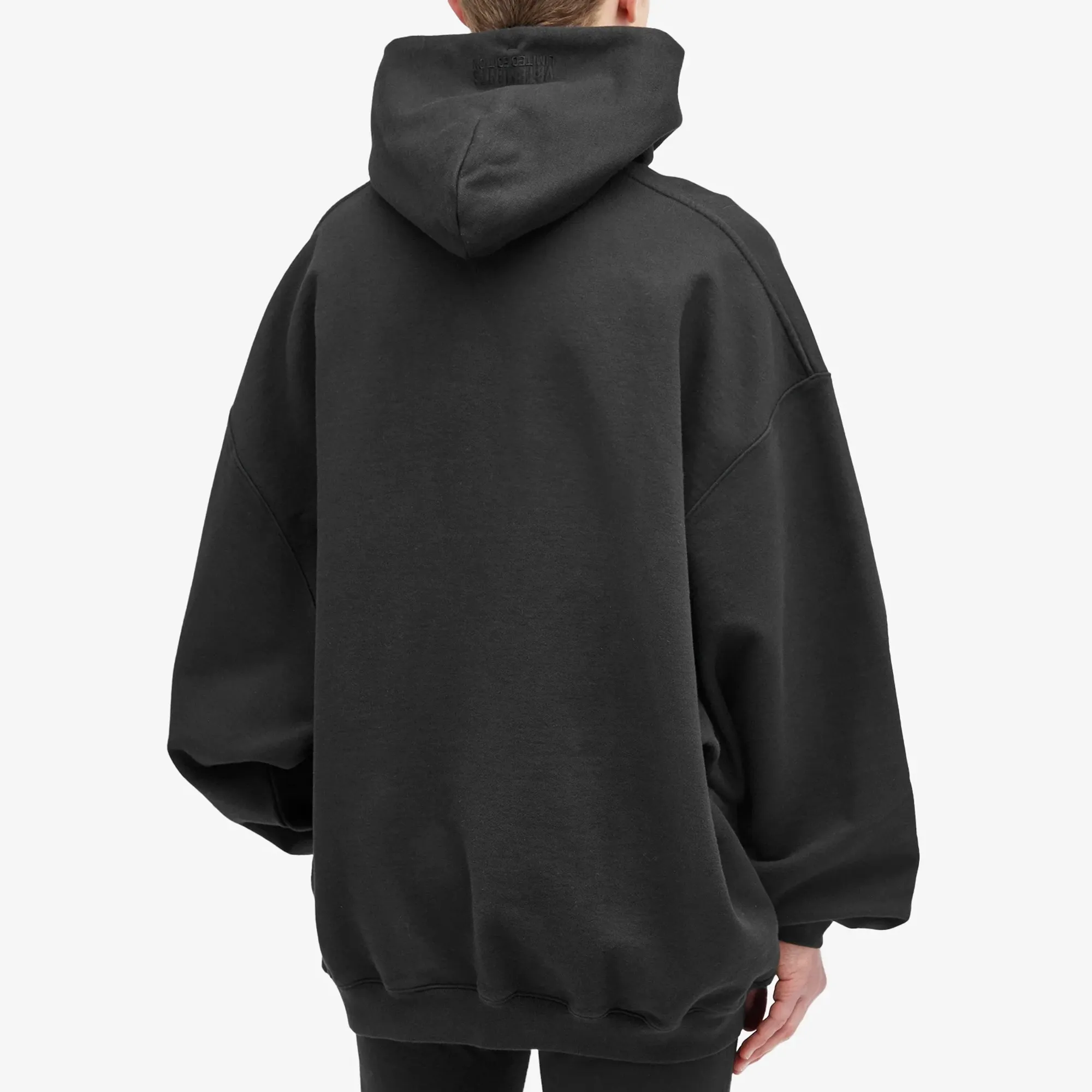 Vetements Men's Limited Edition Logo Hoodie Black/White