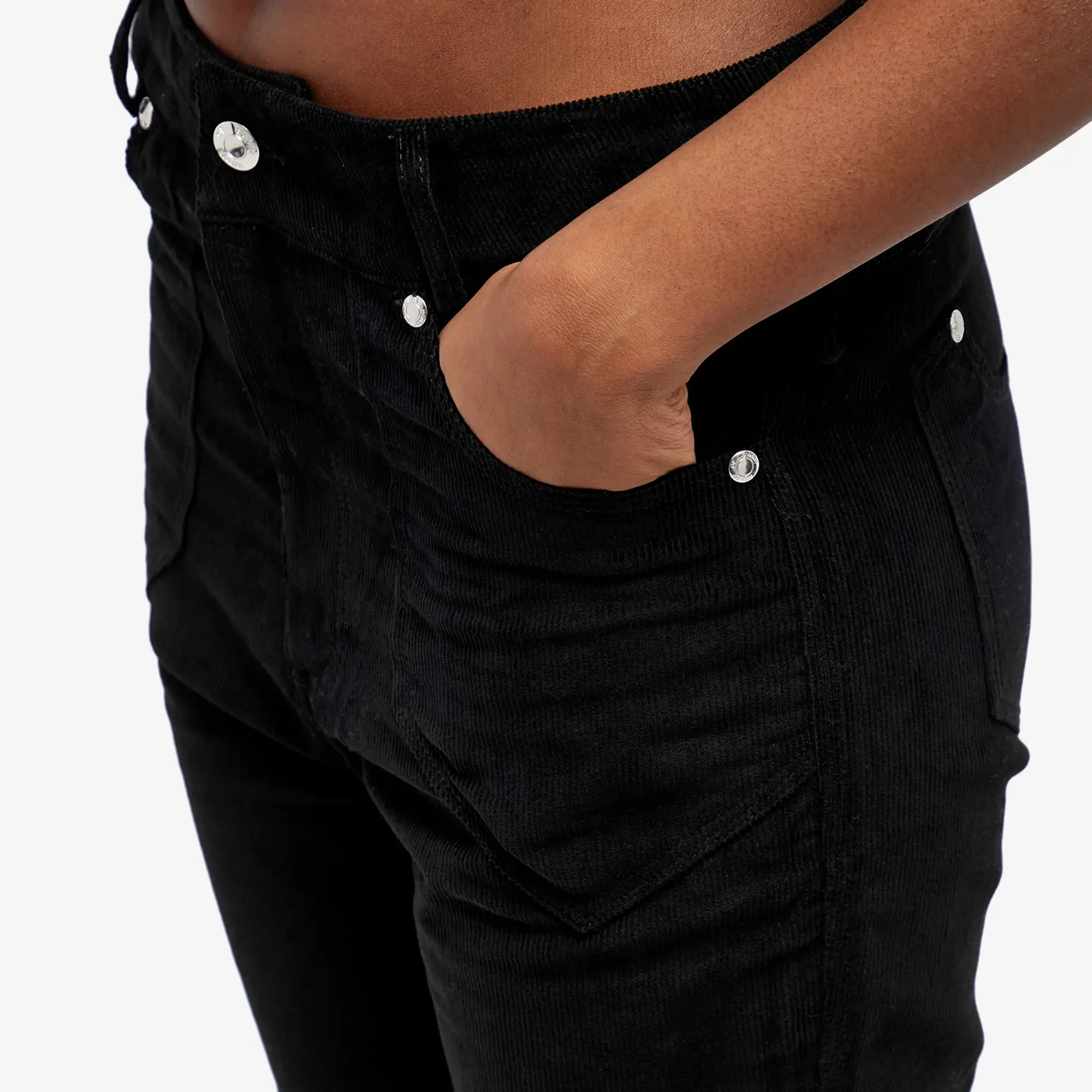 House Of Sunny Women's 04 Cord Kick Flare Pants Noir