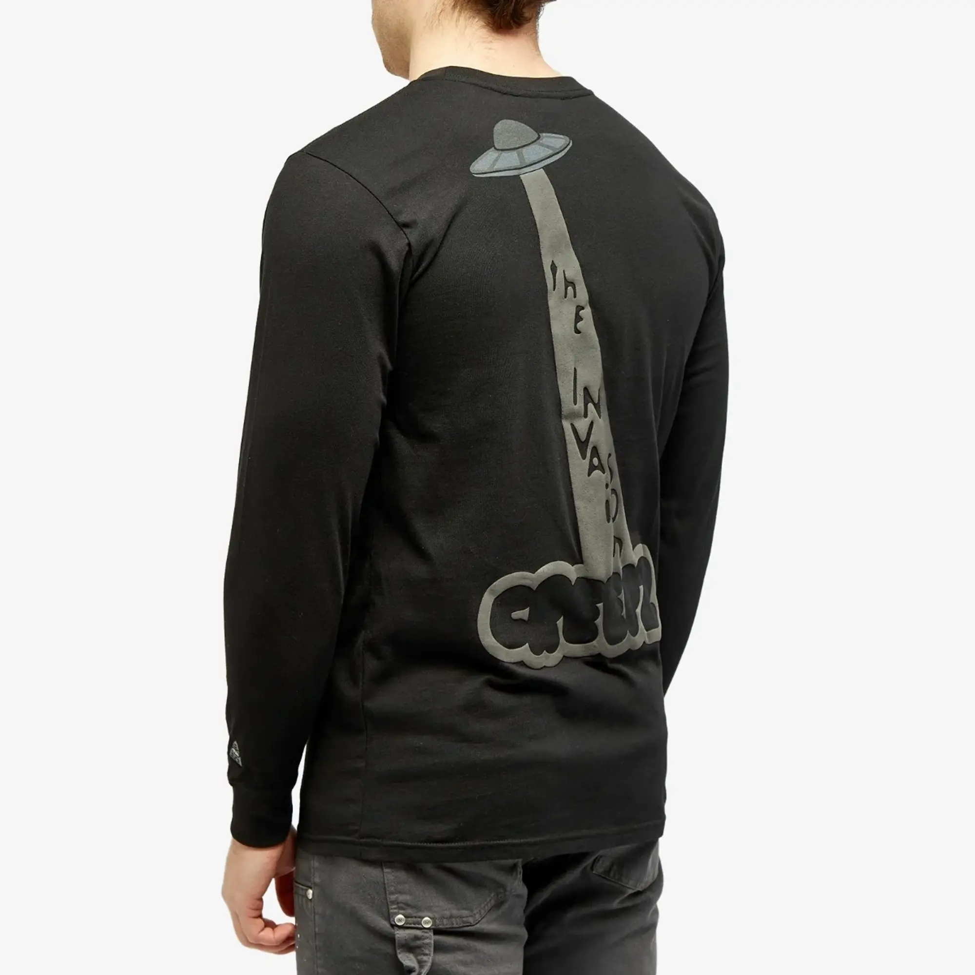 Creepz Men's Invasion Long Sleeve T-Shirt - END. Exclusive Black Out